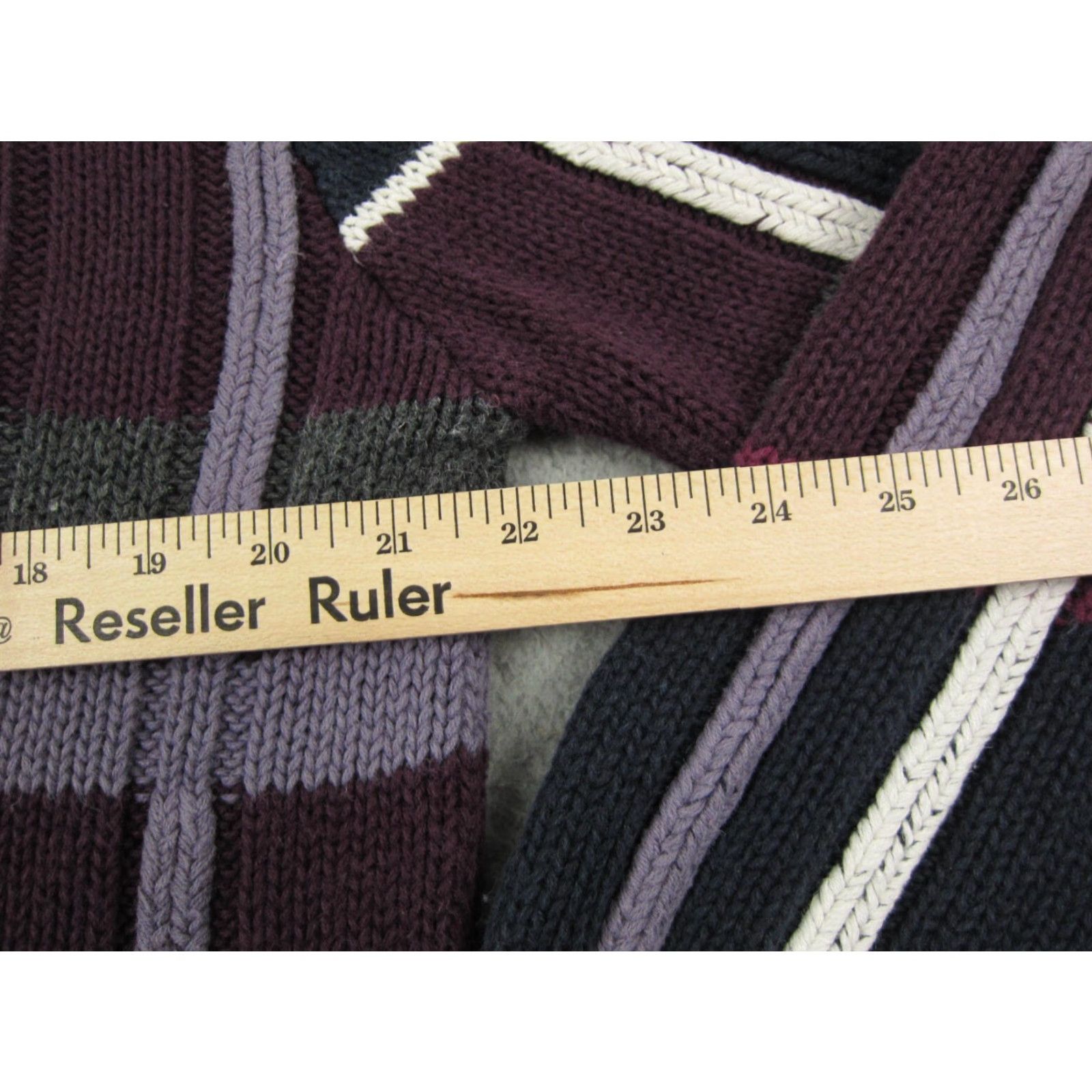 Vintage VINTAGE Christopher & Banks Sweater Womens L Blue Purple Chunky Knit Grid Pullover 80s USA Mens Womens Girls Boys Size L / US 10 / IT 46 - 7 Thumbnail