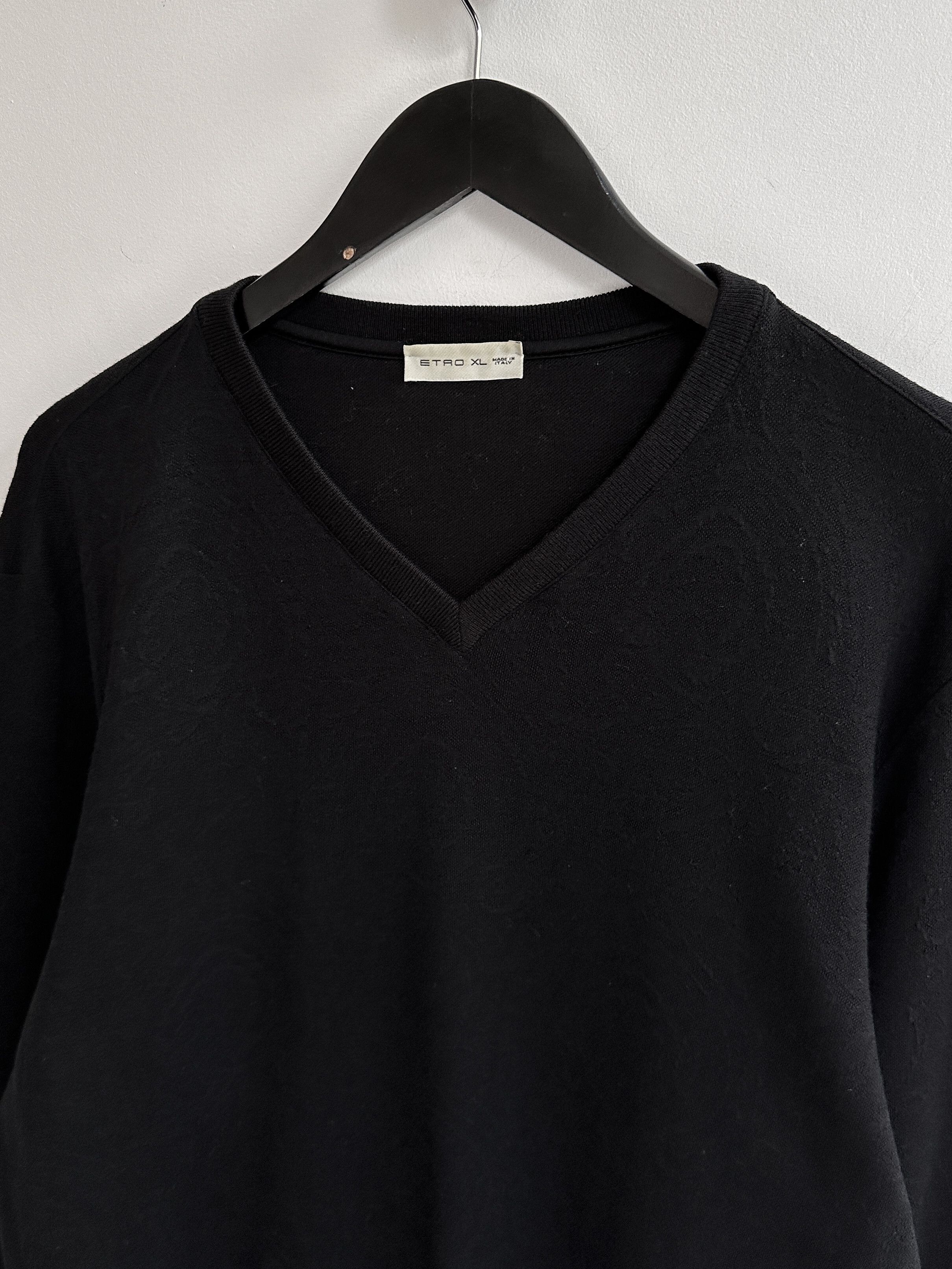 Etro Etro Lana Wool V Neck Sweater Jumper Size US XL / EU 56 / 4 - 5 Thumbnail