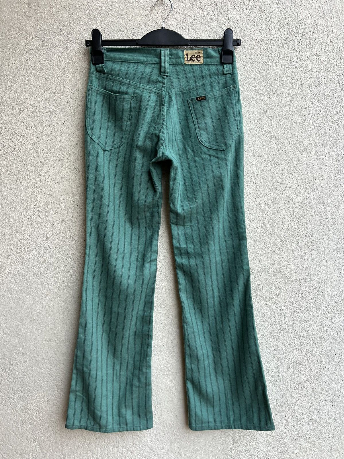 Lee Vintage 70s LEE Usa Suede Cotton Striped Super Flare Pant Size US 27 - 14 Thumbnail