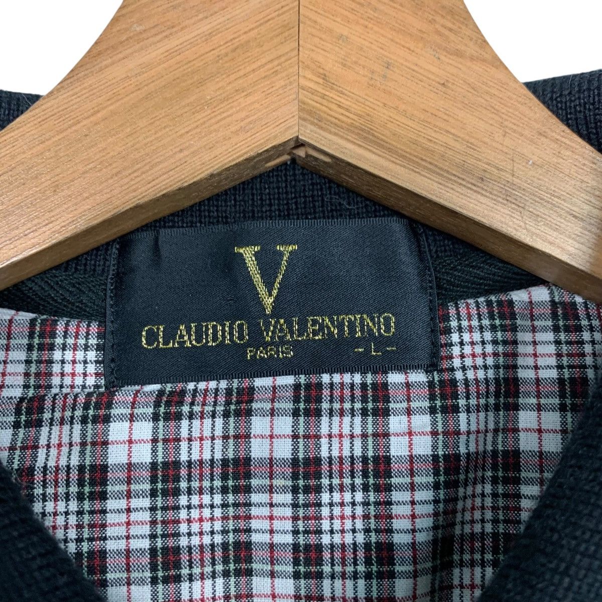 Vintage 90's CLAUDIO VALENTINO Half Button Sweatshirt #2524-C114 Size US L / EU 52-54 / 3 - 11 Thumbnail