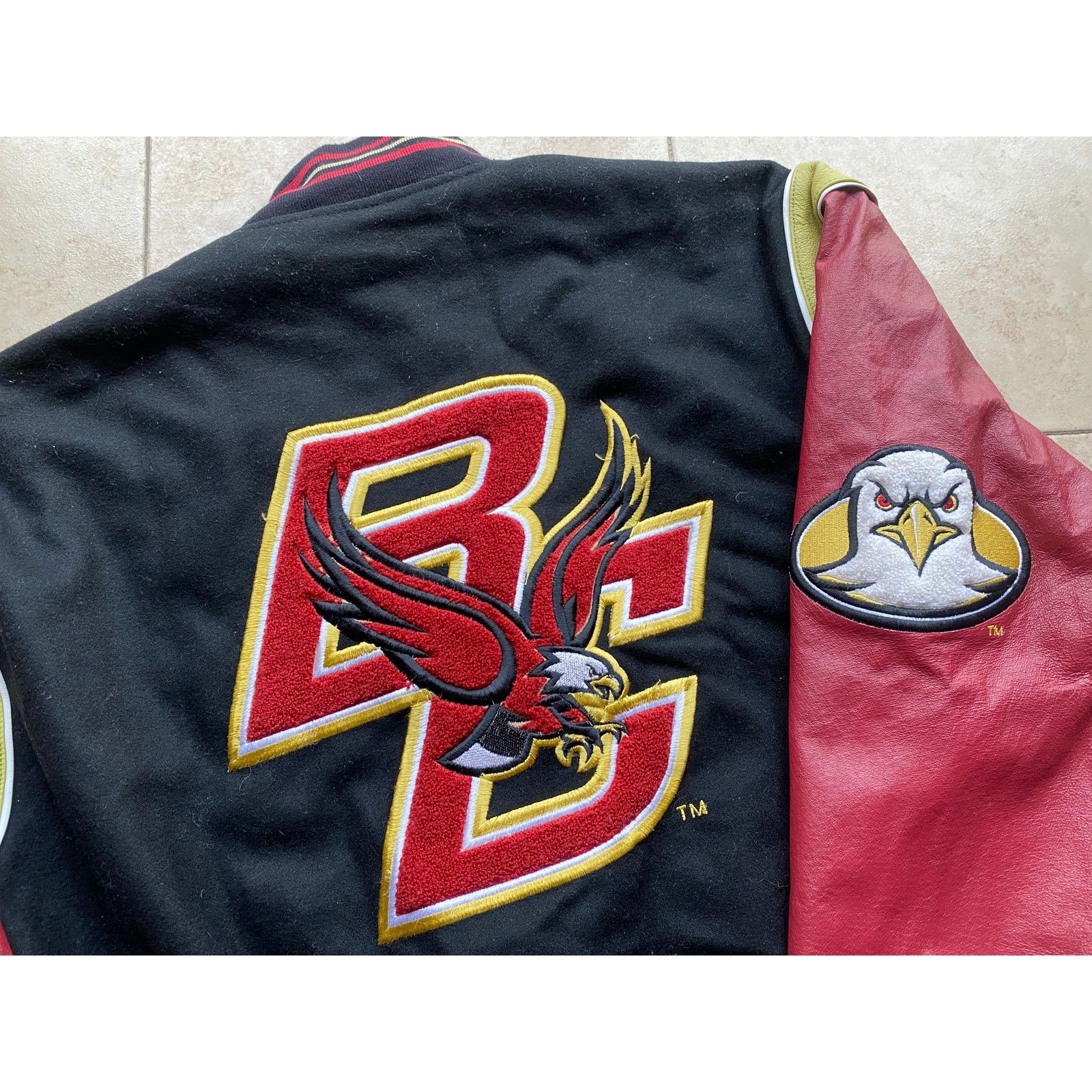 Jeff Hamilton × Starter Boston College Eagles JEFF JH bomber REVERSIBLE Leather XL Size US XL / EU 56 / 4 - 1 Thumbnail