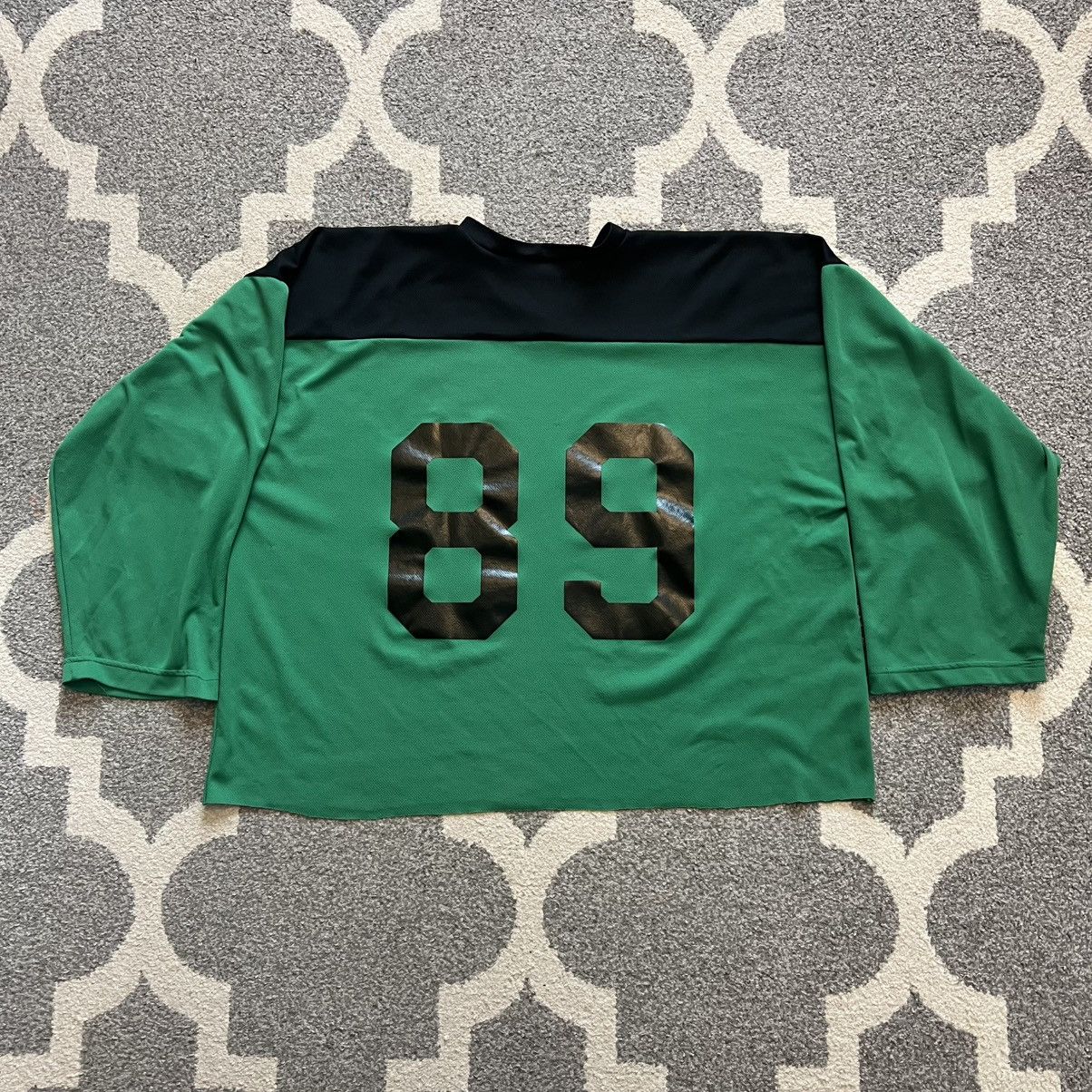 Vintage xtreme basics black green cropped boxy mesh jersey Size US XL / EU 56 / 4 - 5 Thumbnail