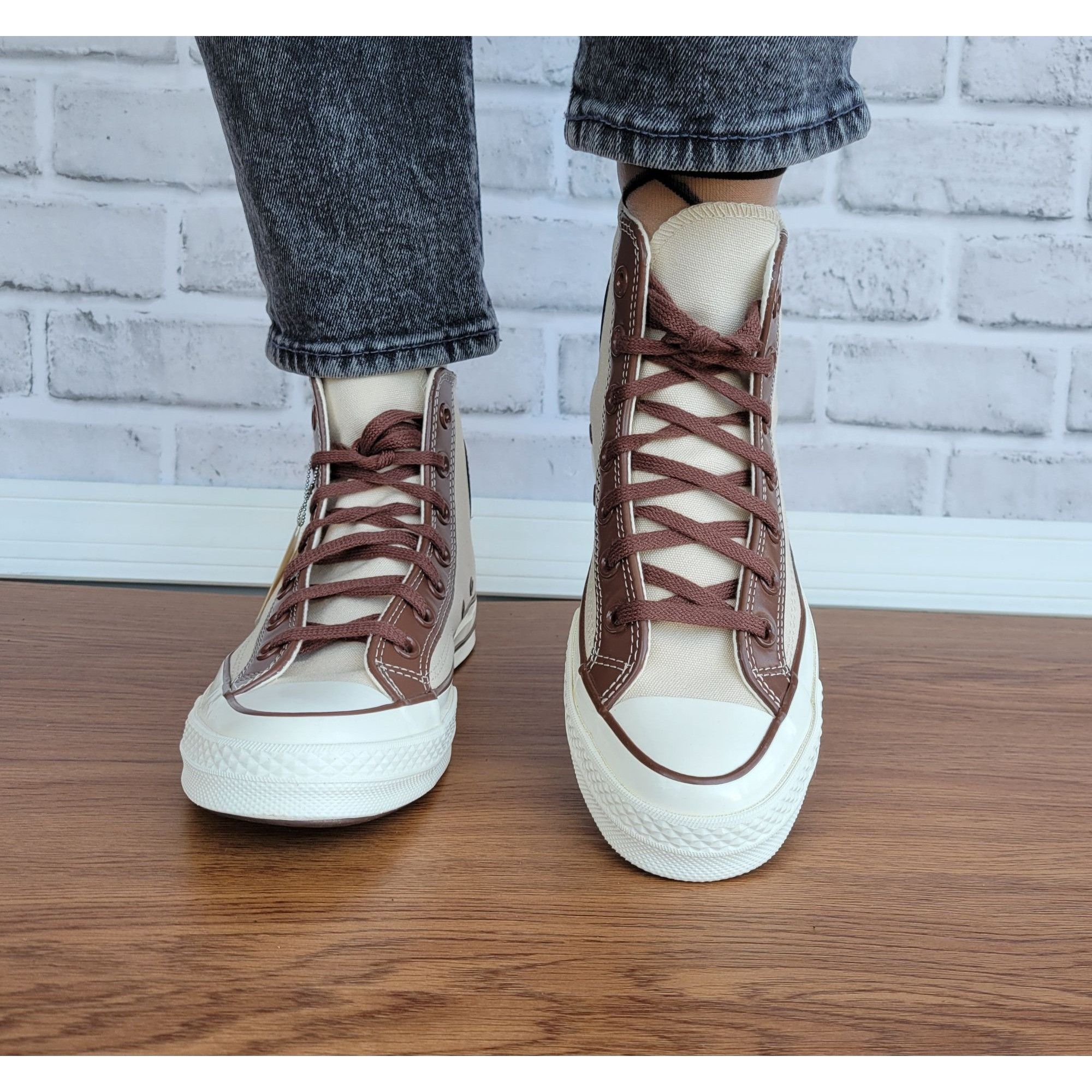 Converse ⭐Converse Chuck 70 High Leather Overlays 5.5 Men's Shoes Sne Size US 5.5 / EU 38 - 2 Thumbnail