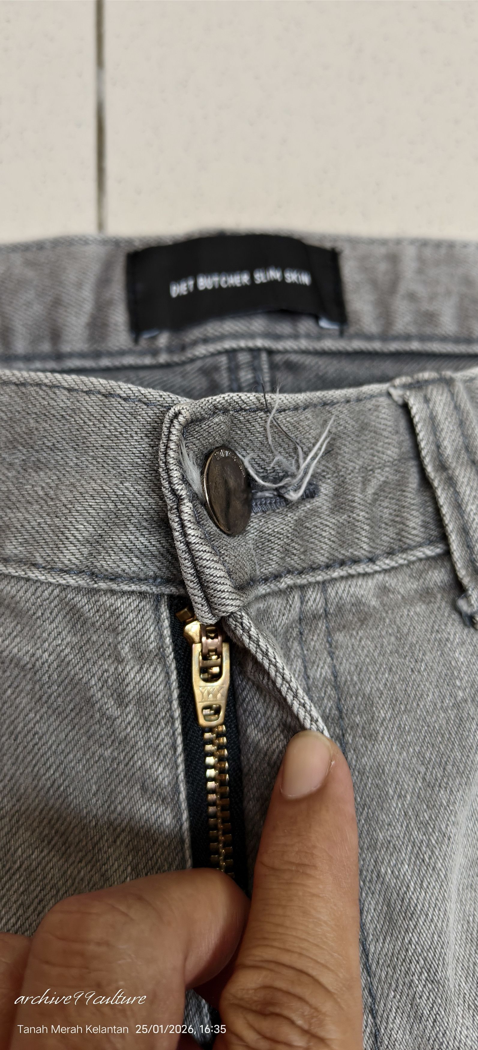 Diet Butcher Slim Skin AW2013 DIET BUTCHER SLIM SKIN Classic Grey Skinny Jeans Size US 32 / EU 48 - 10 Thumbnail
