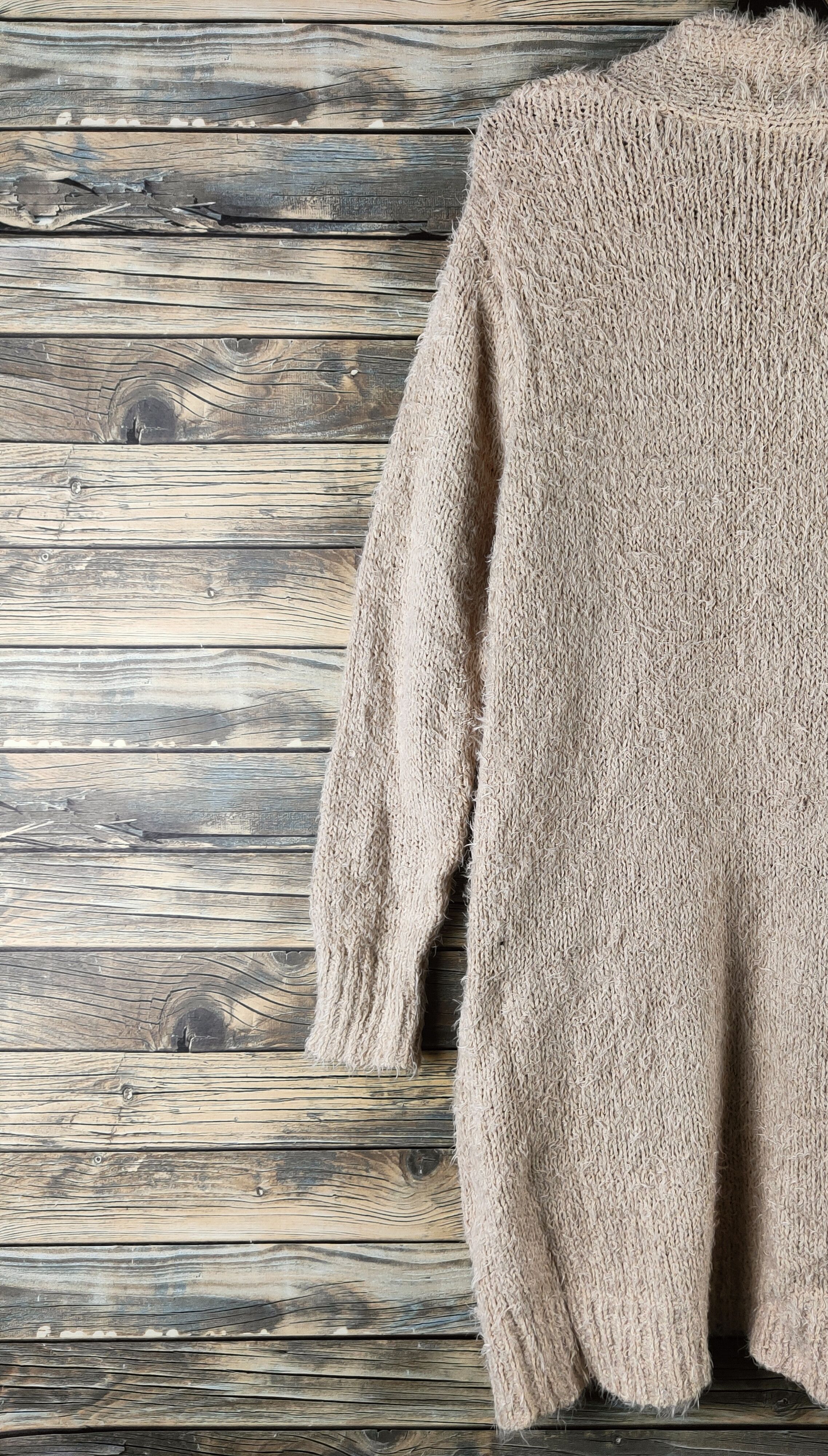 Japanese Brand DL As know as Beige Fur Mohair Knitwear Cardigan #46-938 Size M / US 6-8 / IT 42-44 - 7 Thumbnail