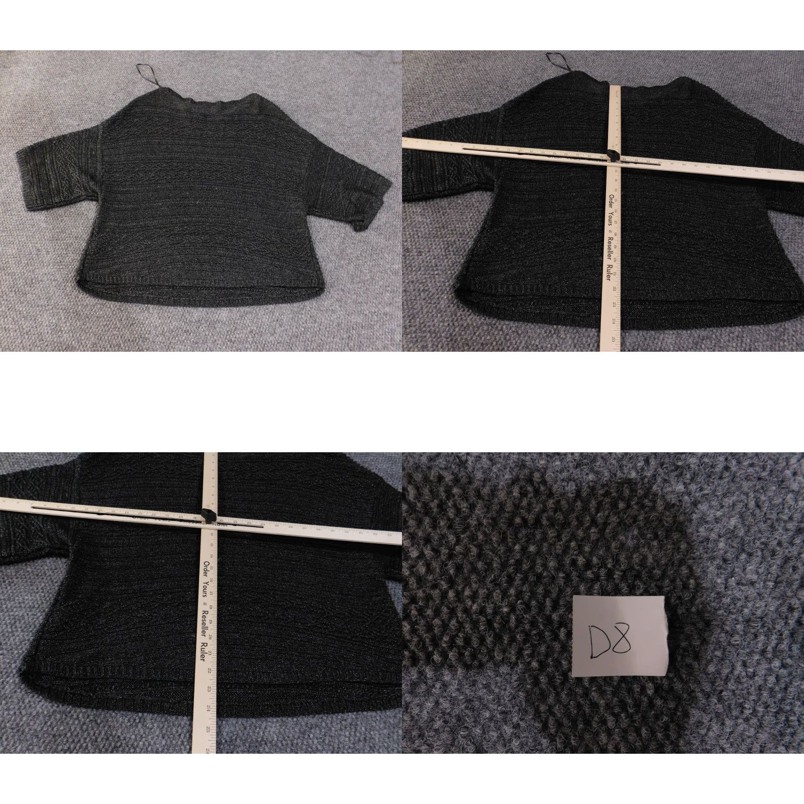 Ralph Lauren Lauren Ralph Lauren Sweater Womens Medium Black Knit Short Sleeve Pullover Top Size M / US 6-8 / IT 42-44 - 9 Thumbnail