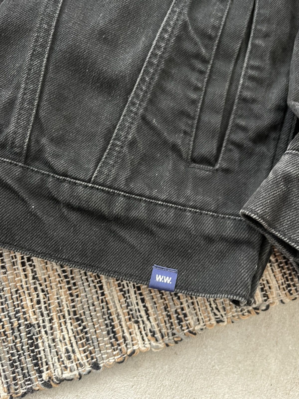 Wood Wood Vintage rare Wood Wood Black Denim Jacket Avantgarde Y2K Size US M / EU 48-50 / 2 - 9 Thumbnail