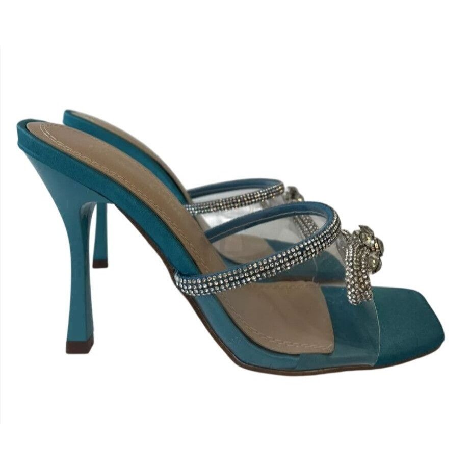 Other CHASE+CHLOE/ Turquoise Bow / Blue / Rhinestone / Embellished Size US 6 / IT 36 - 1 Thumbnail