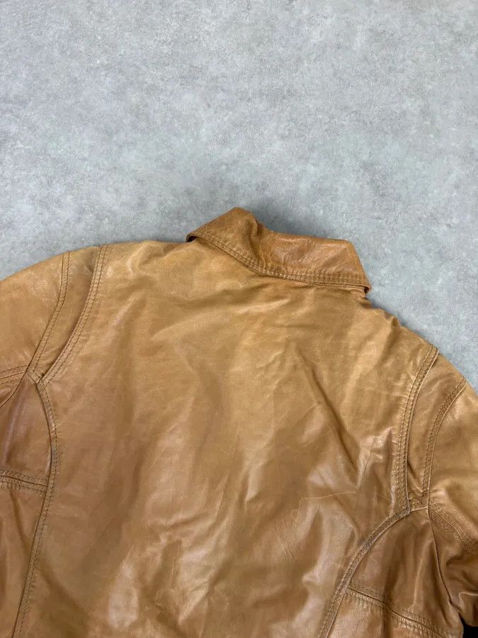 Diesel 2000s Diesel Camel Leather Multi-Pocket Leather Jacket Size US M / EU 48-50 / 2 - 6 Thumbnail