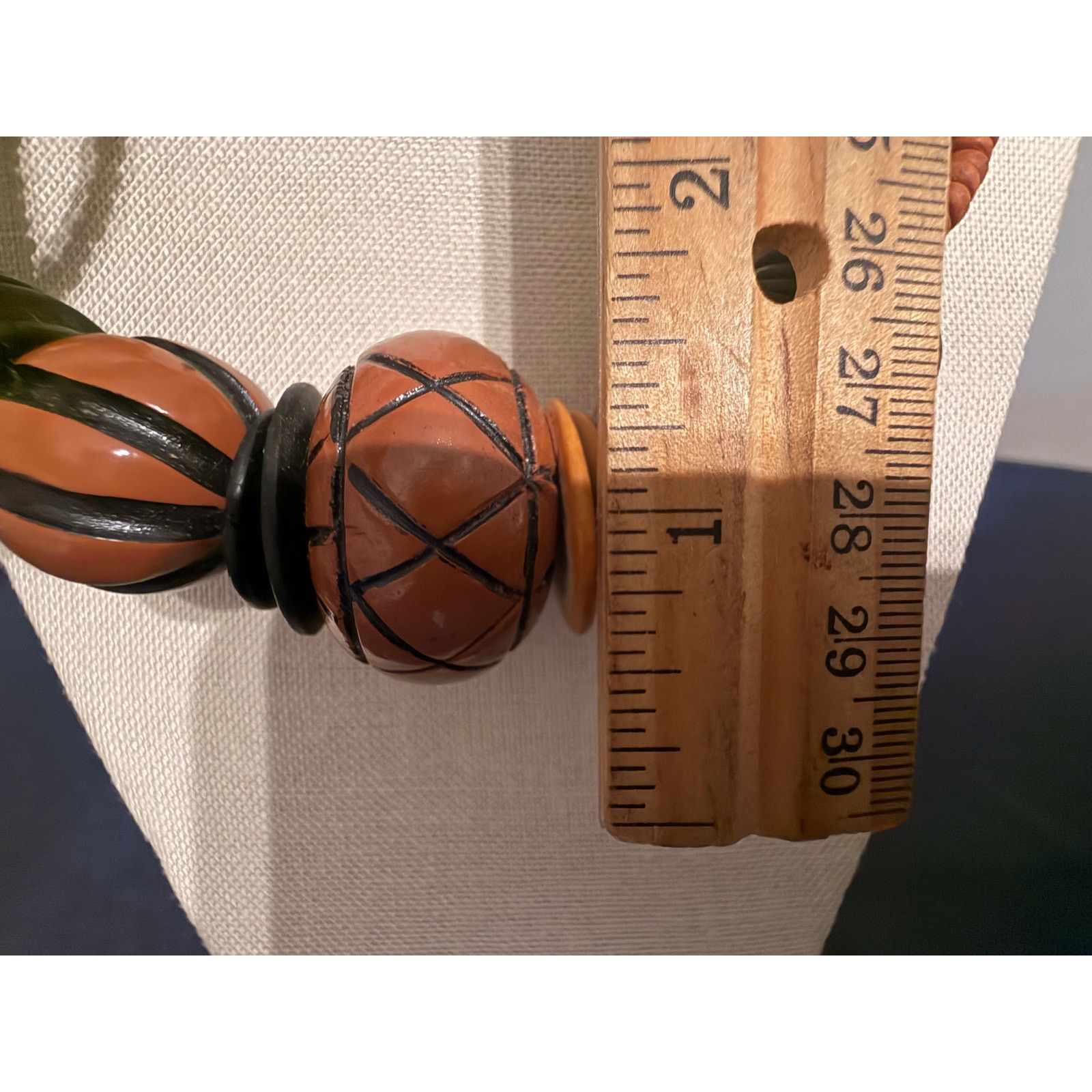 Other Vintage Multi Strand Wood Bead Statement Necklace 33” Size 26 - 2 Thumbnail