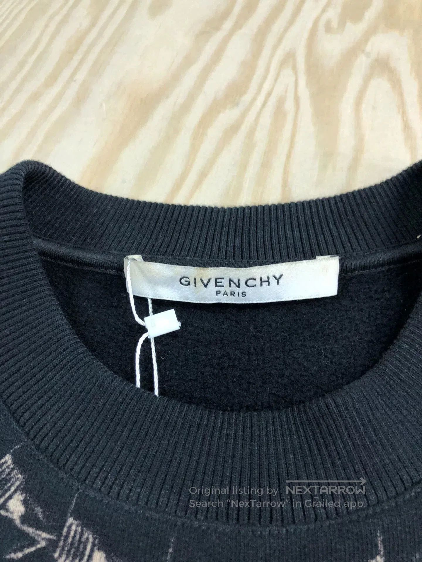 givenchy black jesus crew neck sweatshirt M.