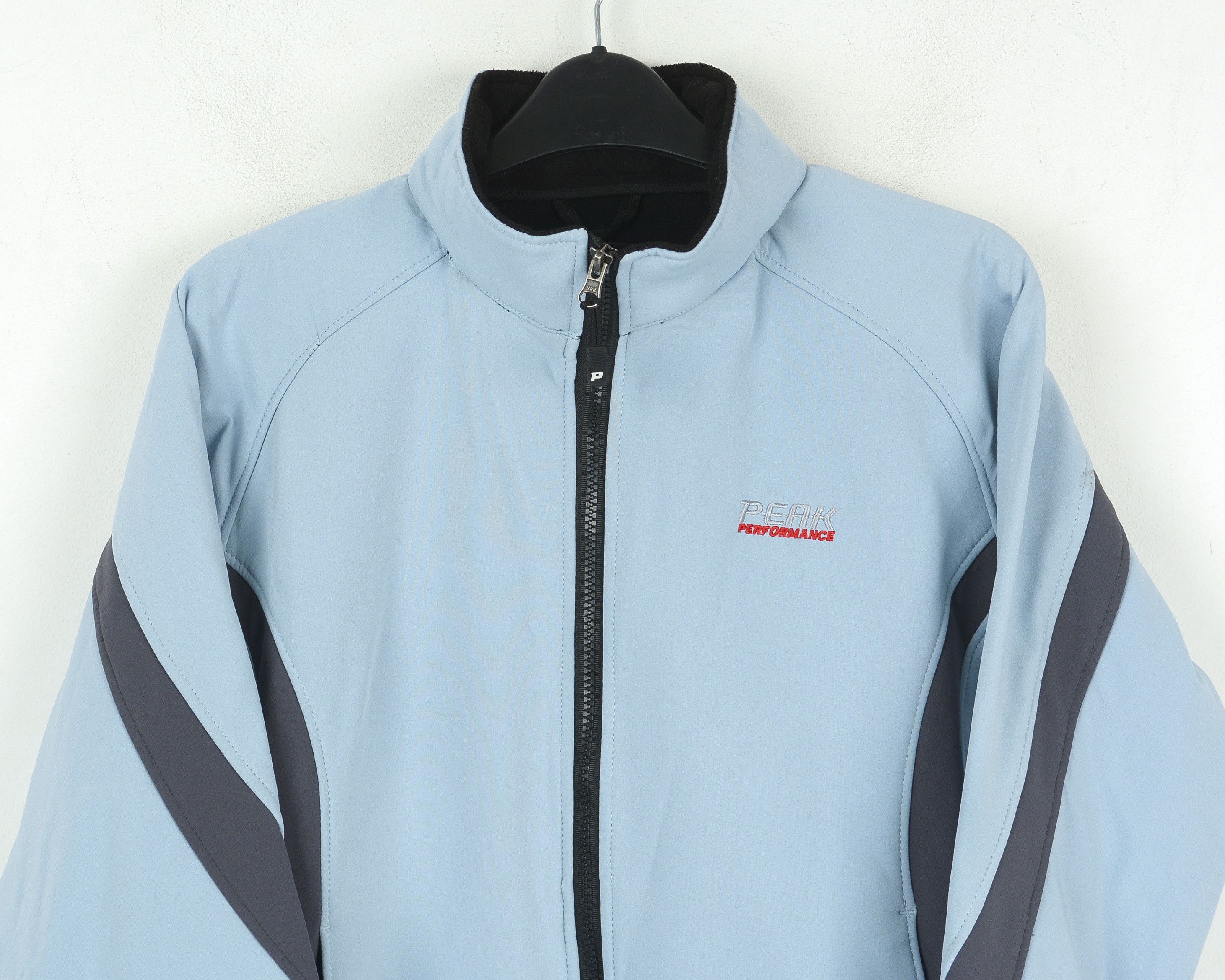 Peak Performance R&D Soft Shell Jacket Coat Blue Hooded Windstopper Zip Size S / US 4 / IT 40 - 3 Thumbnail