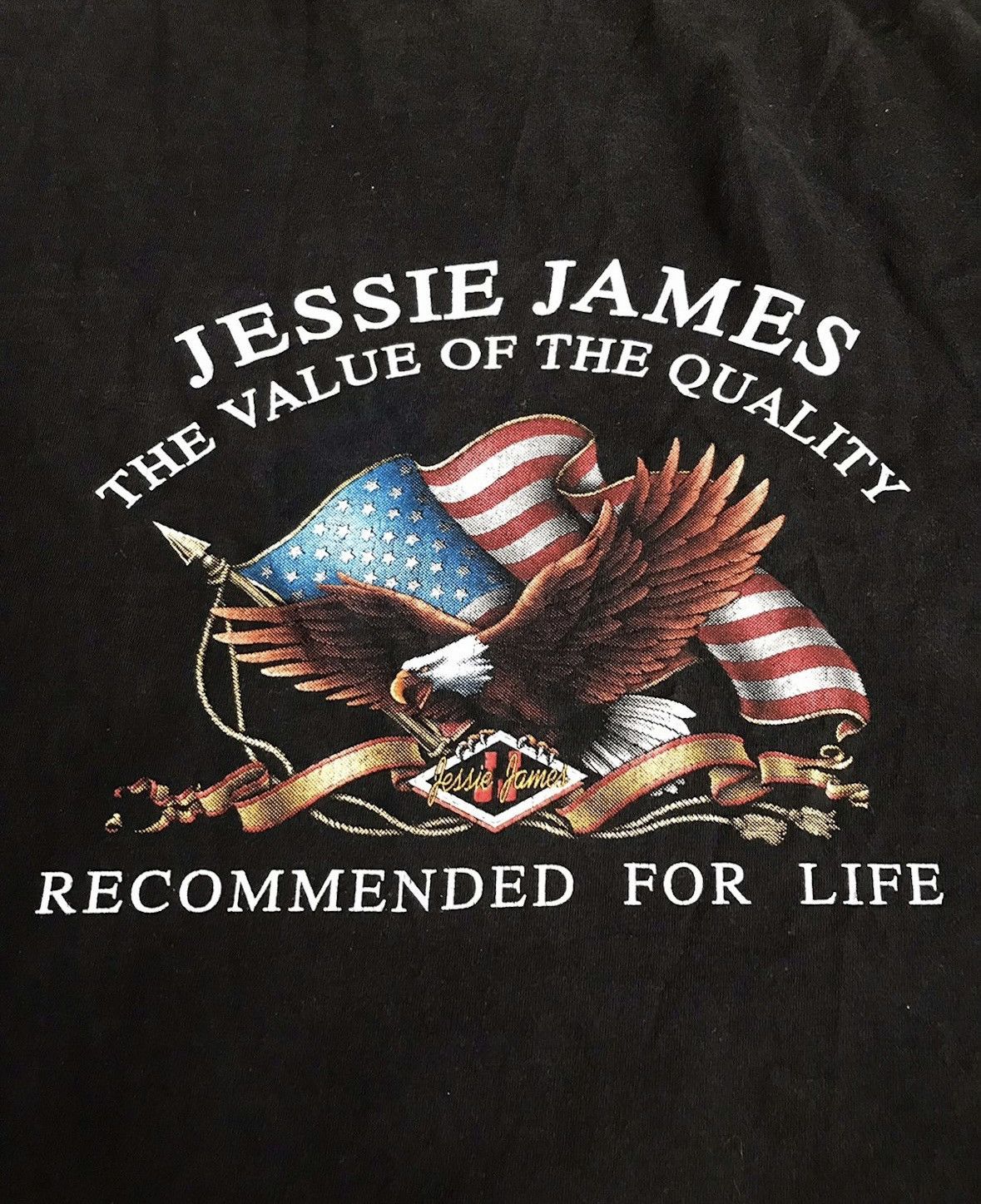 Indian Motorcycle × Vintage 🔷Vintage Jessie James Spirit of America Biker T-shirt 90s🔷 Size US XL / EU 56 / 4 - 7 Thumbnail