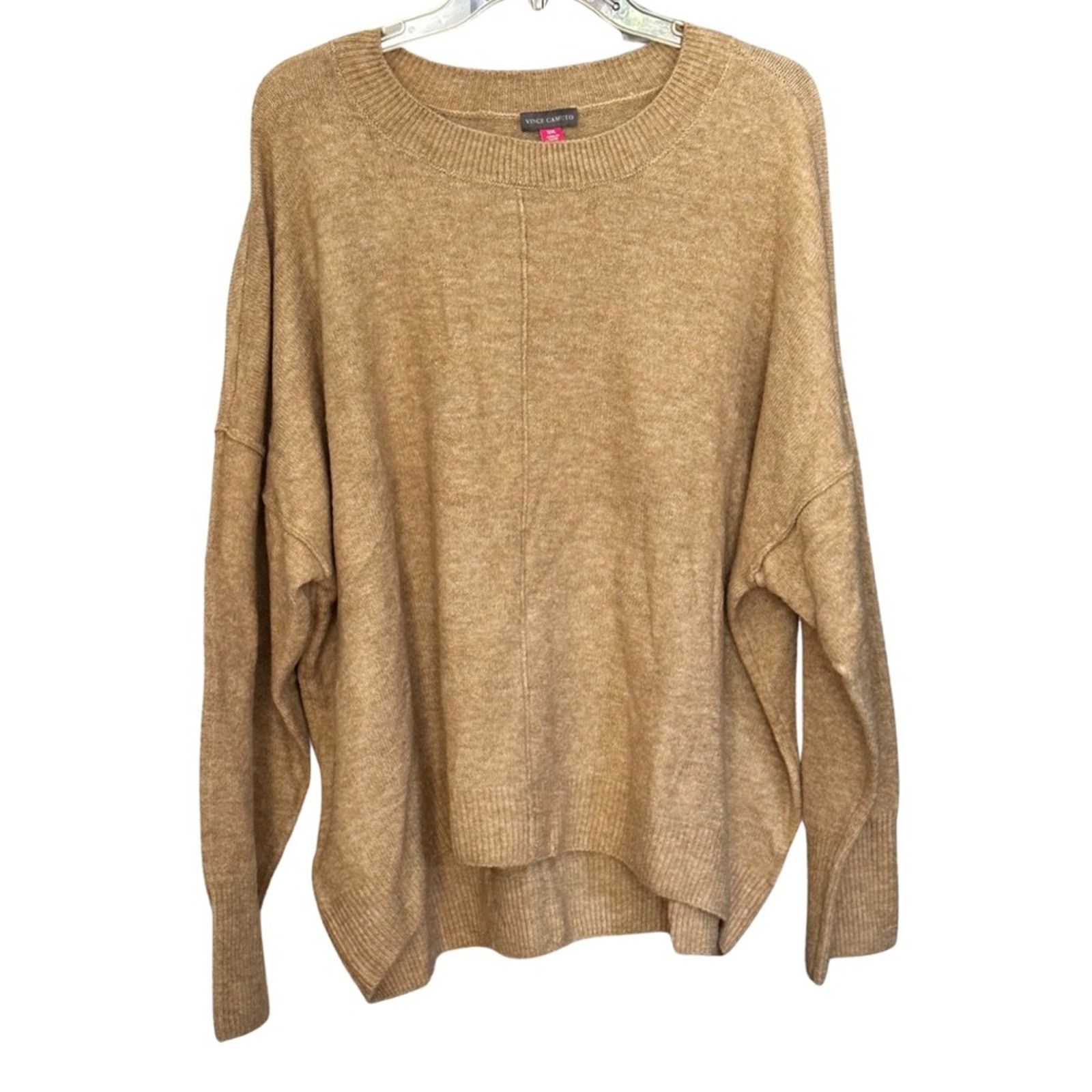Vince Camuto Vince Camuto Crew Neck Sweater In Latte Heather Size XXL / US 16-18 / IT 52-54 - 2 Thumbnail