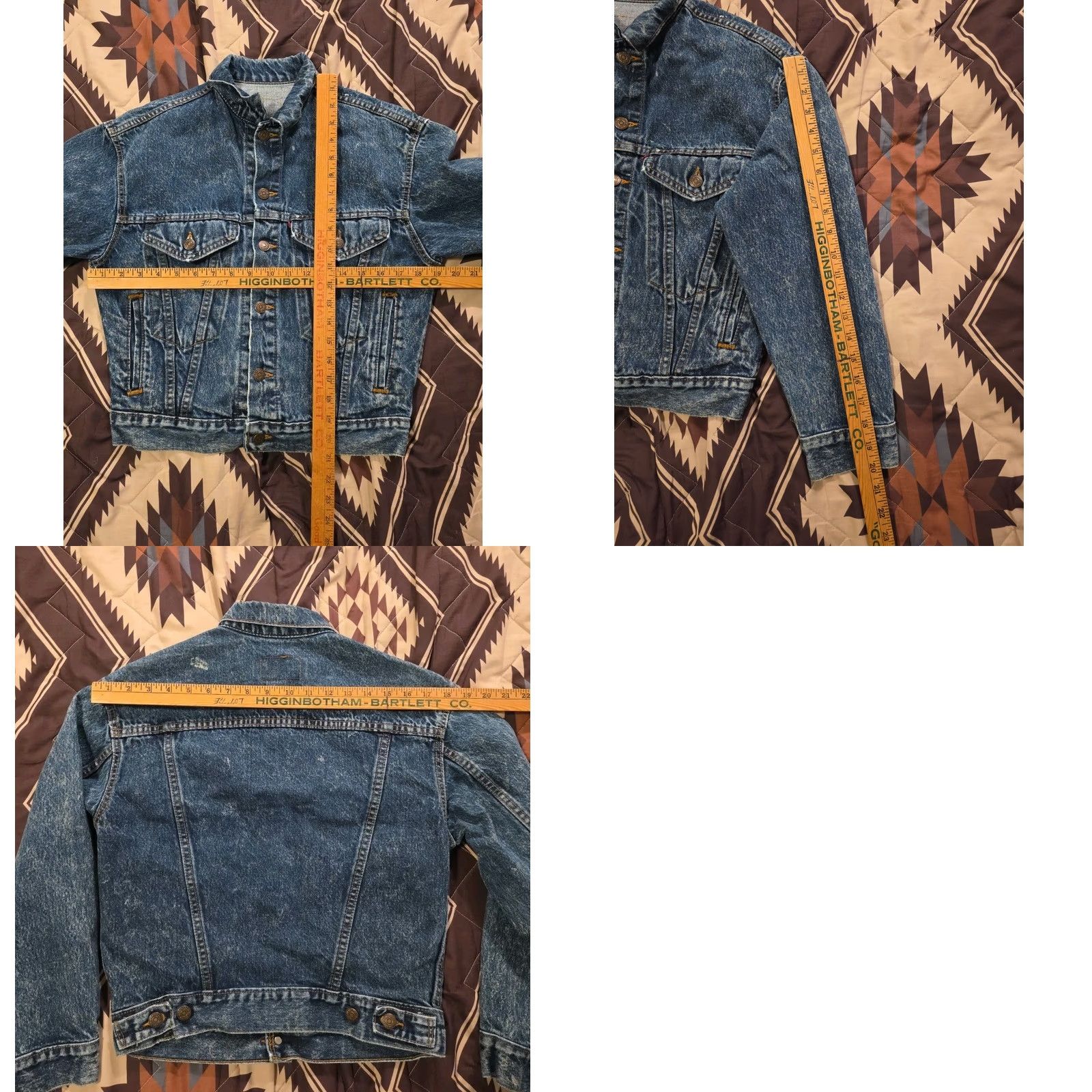 Levi's VINTAGE Levi's Trucker Jacket 57514-1109 Denim Short Sleeve Women's Large Blue 80s 90s USA Jeans Logo Button Collared Pocket Regular Size L / US 10 / IT 46 - 9 Thumbnail