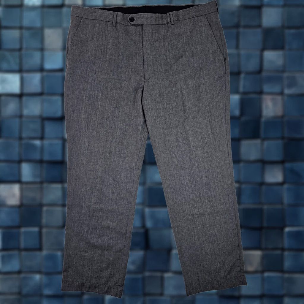Stafford Stafford Executive 100% Wool Dress Pants Men 40x29 Gray Classic Fit Straight Front Size US 40 / EU 56 - 1 Thumbnail