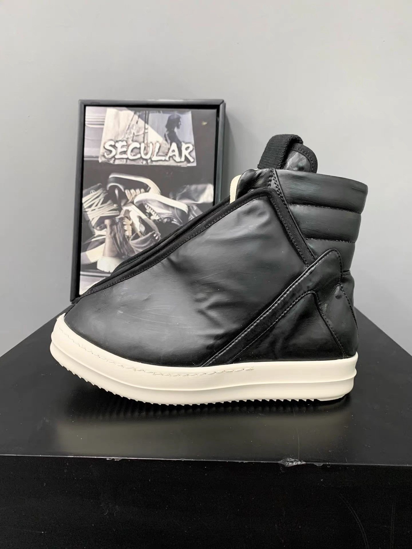Rick Owens Rick Owens Leather Hoof Dunk K34 Size US 6 / IT 36 - 3 Thumbnail
