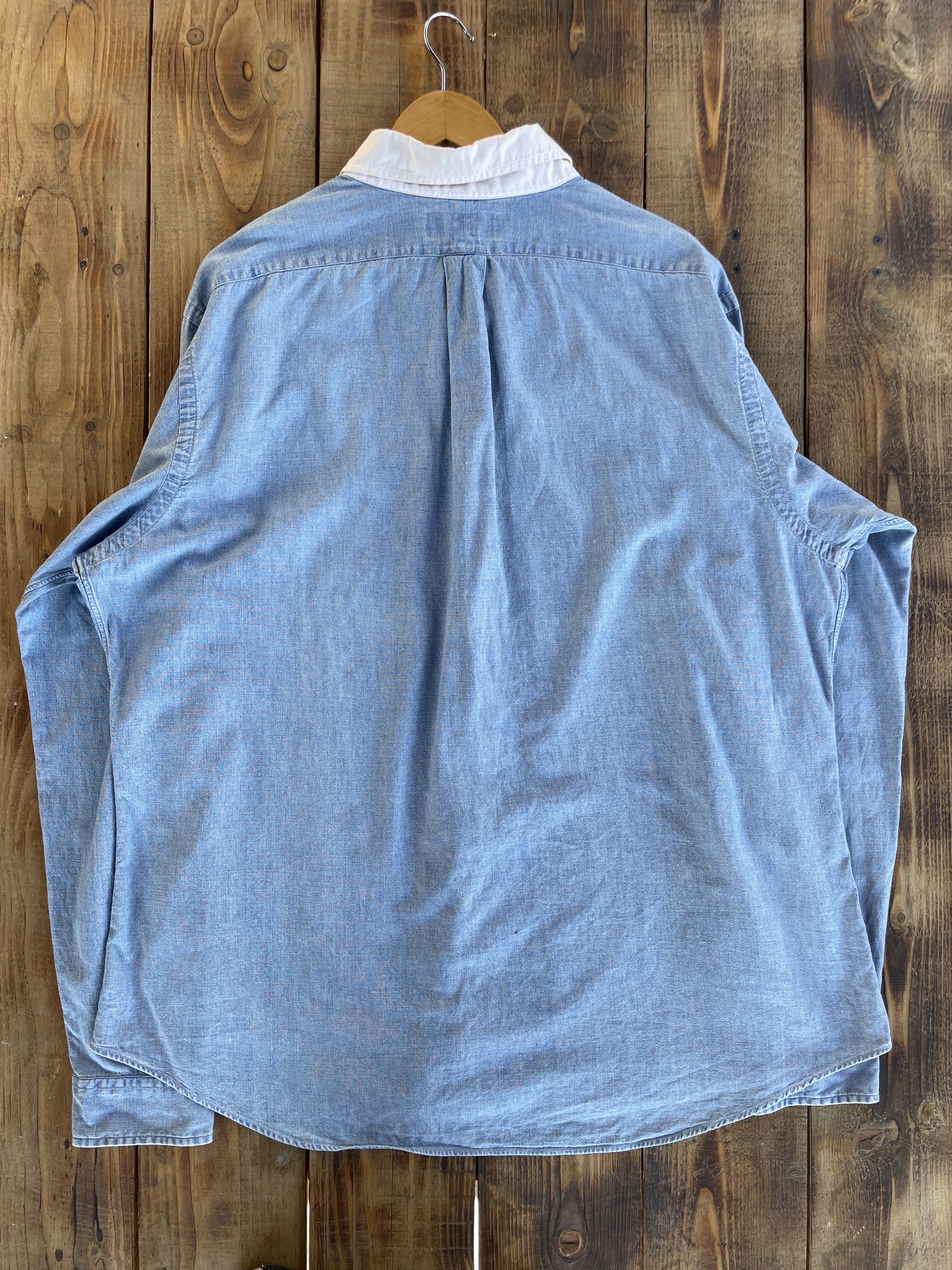 Polo Ralph Lauren Polo Ralph Lauren Contrast Collar Chambray Shirt Size XXL Size US XXL / EU 58 / 5 - 2 Thumbnail