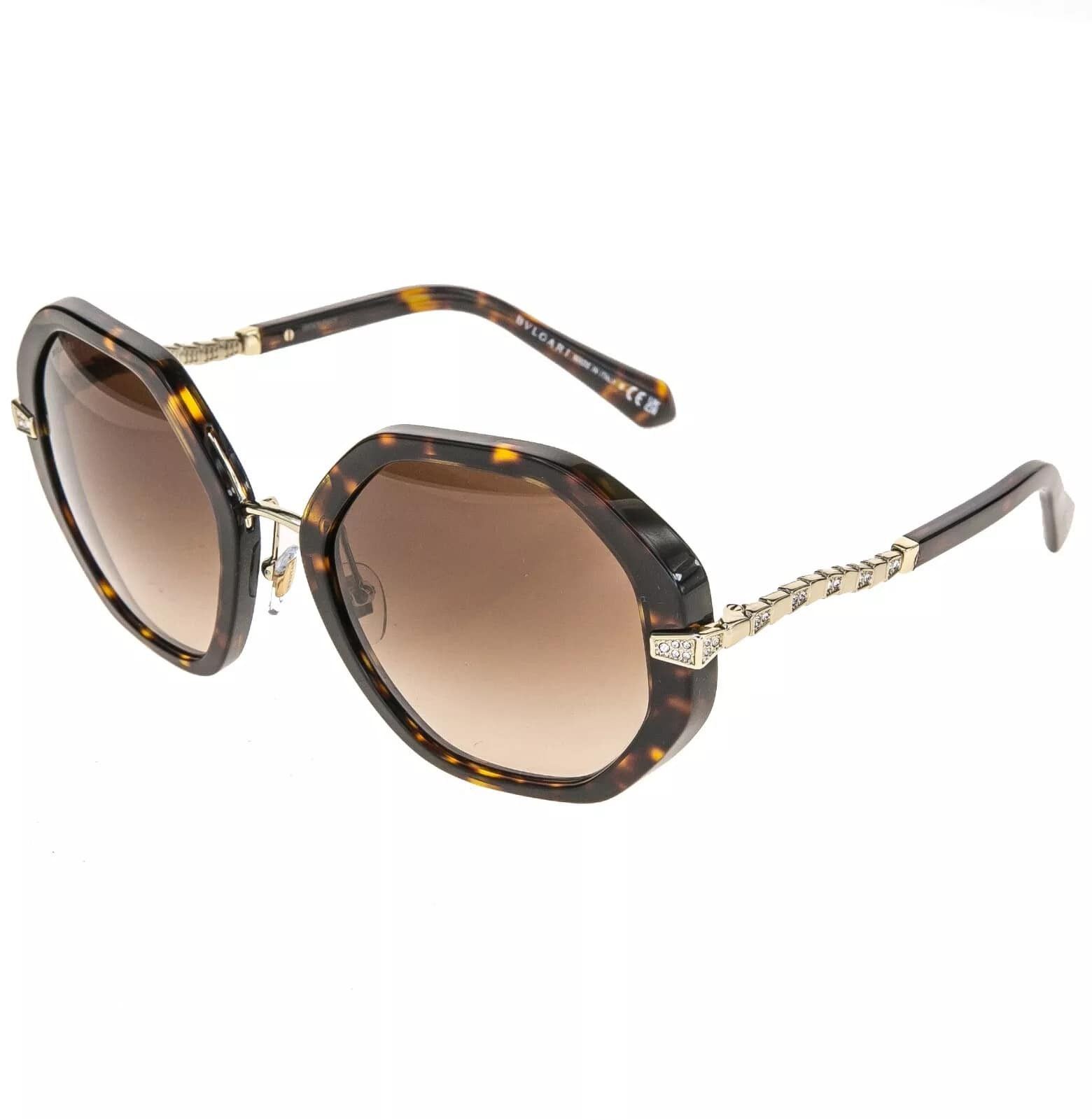 Bvlgari BVLGARI Serpenti Viper BV8242B Brown Gold Sunglasses 8242 Size ONE SIZE - 4 Thumbnail