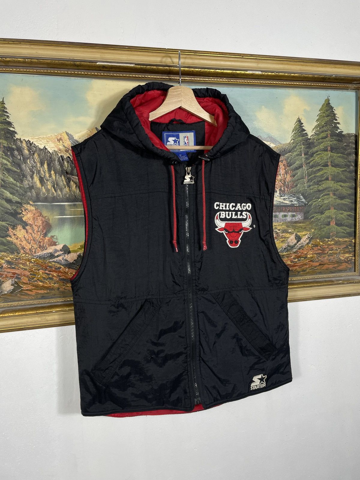 NBA × Starter Chicago Bulls Starter NBA Vest Jacket Basketball Streetwear Size US M / EU 48-50 / 2 - 3 Thumbnail