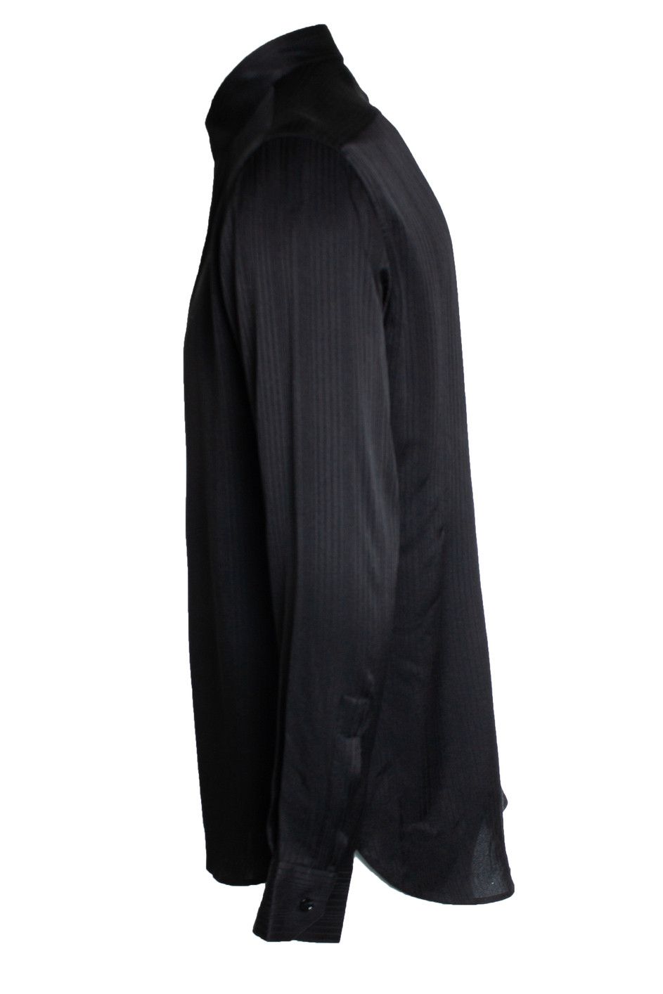 Saint Laurent Paris Saint Laurent, Black striped silk shirt 2018 Size US S / EU 44-46 / 1 - 2 Thumbnail