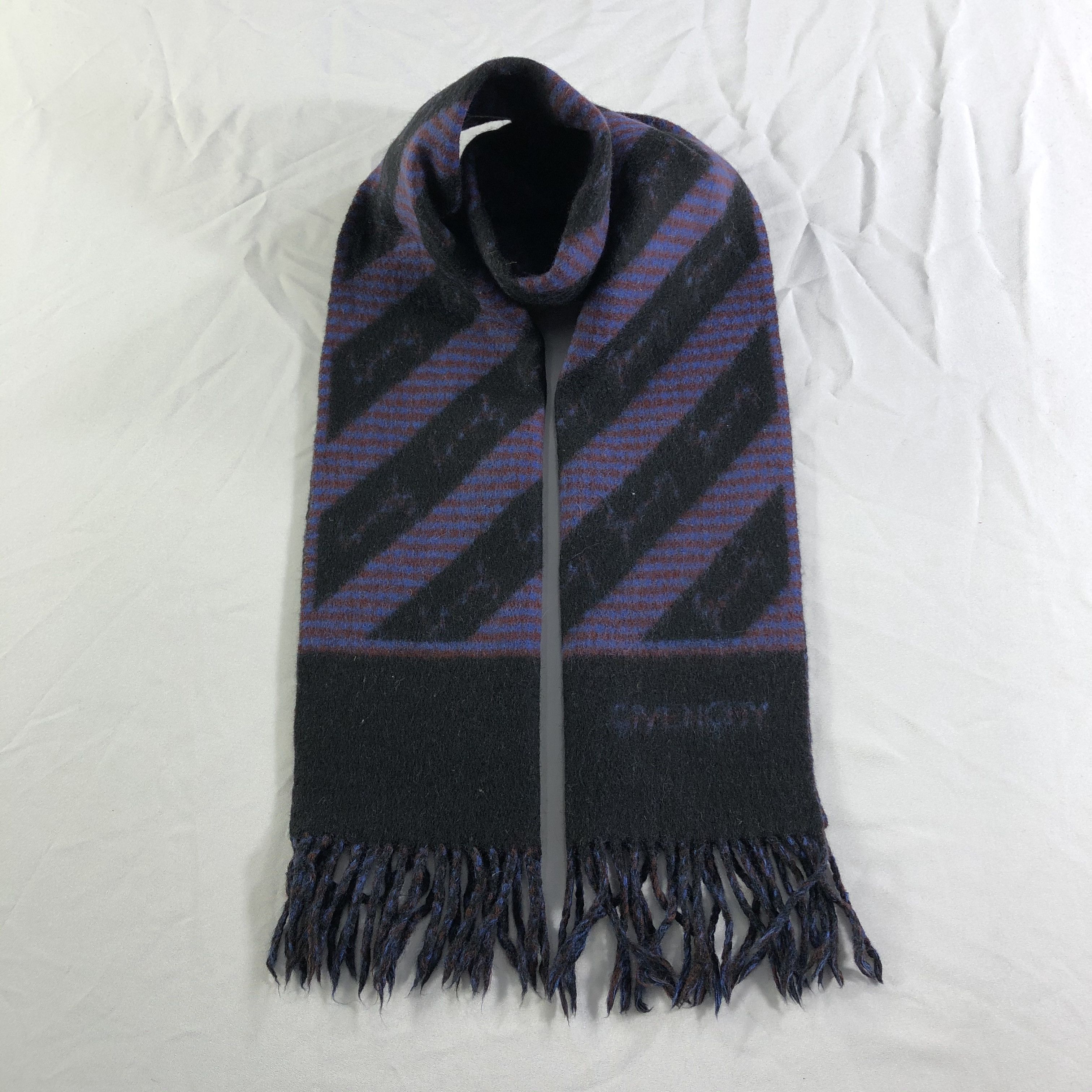 Japanese Brand Givenchy Wool Scarf Muffler V2417 Size ONE SIZE - 1 Thumbnail