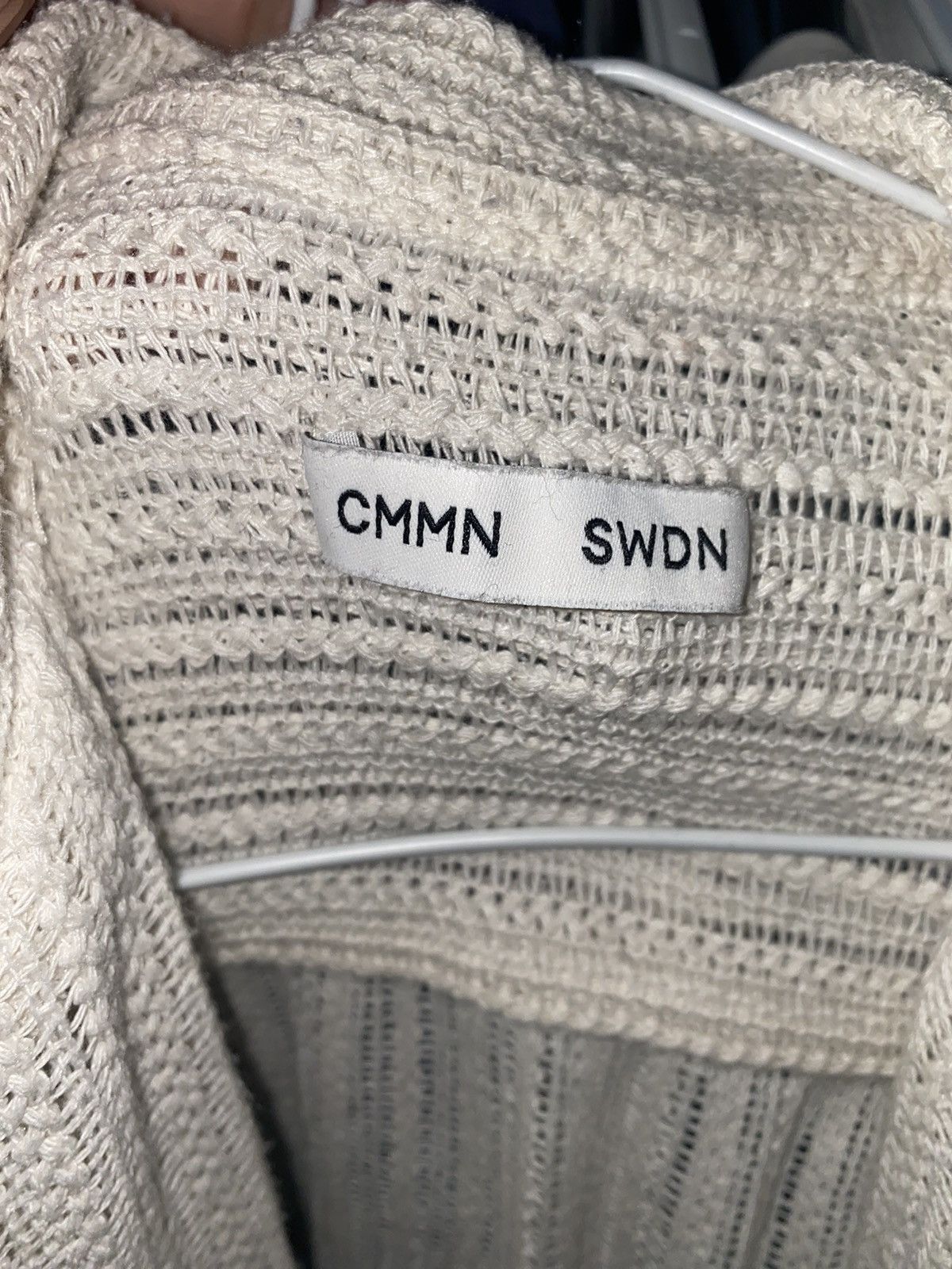CMMN SWDN Cmmn Swdn Off White Dexter Knitted Shirt Size US M / EU 48-50 / 2 - 2 Thumbnail