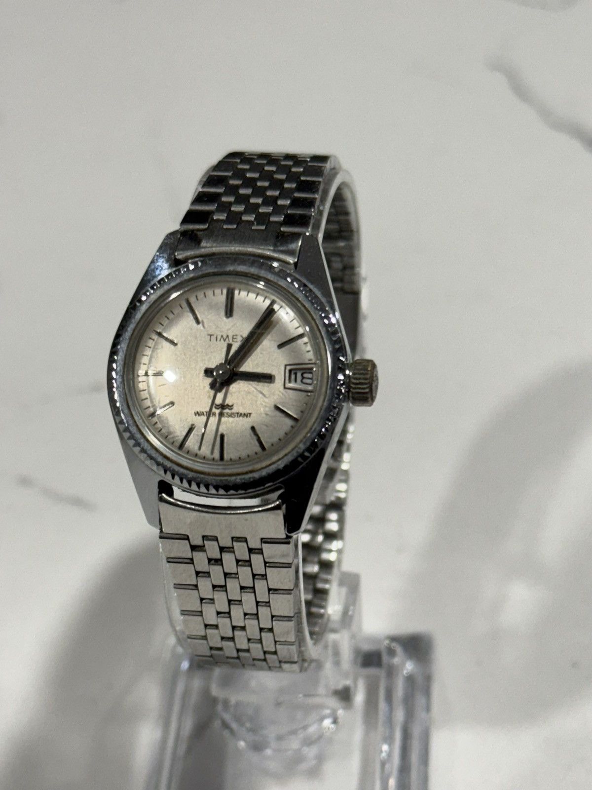 Timex Manual wind Timex w/ fluted bezel & stainless steel bracelet Size ONE SIZE - 1 Thumbnail