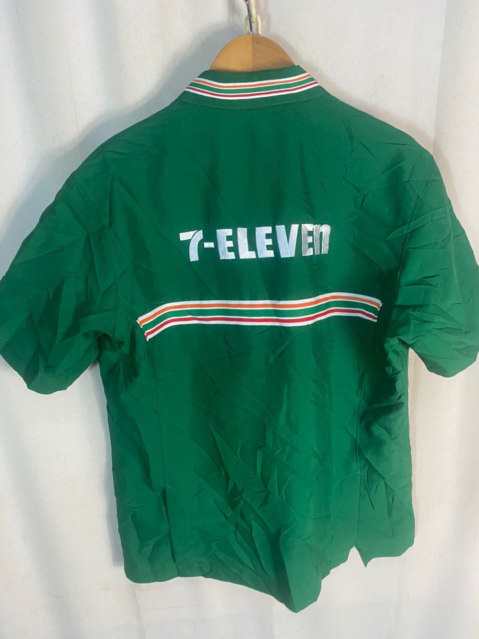 Japanese Brand Vintage 7-eleven spellout uniform zipper shirt Size US L / EU 52-54 / 3 - 14 Thumbnail