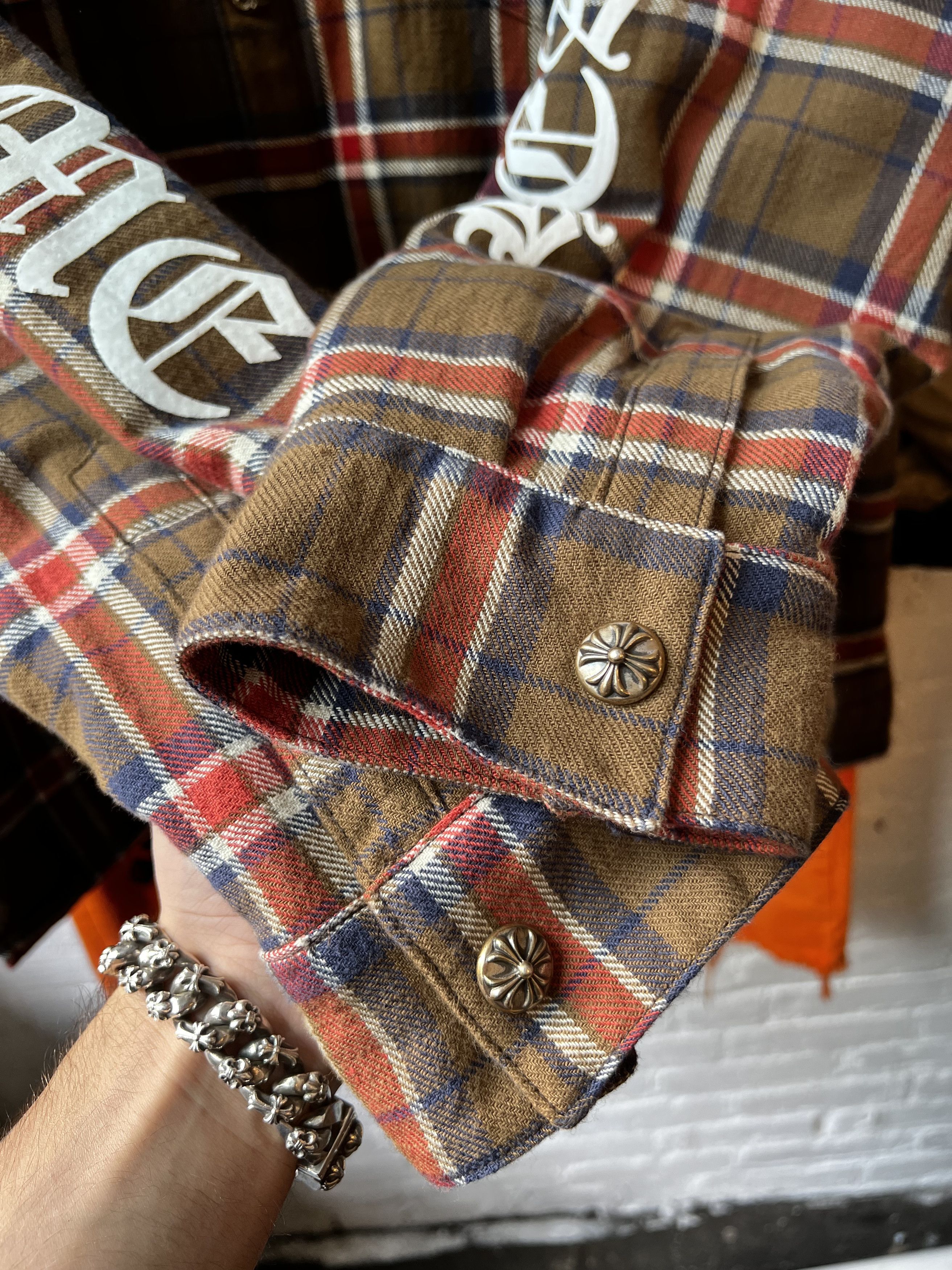 Chrome Hearts Chrome Hearts Flannel XXL Jacket 4G SELLER Size US XXL / EU 58 / 5 - 11 Thumbnail