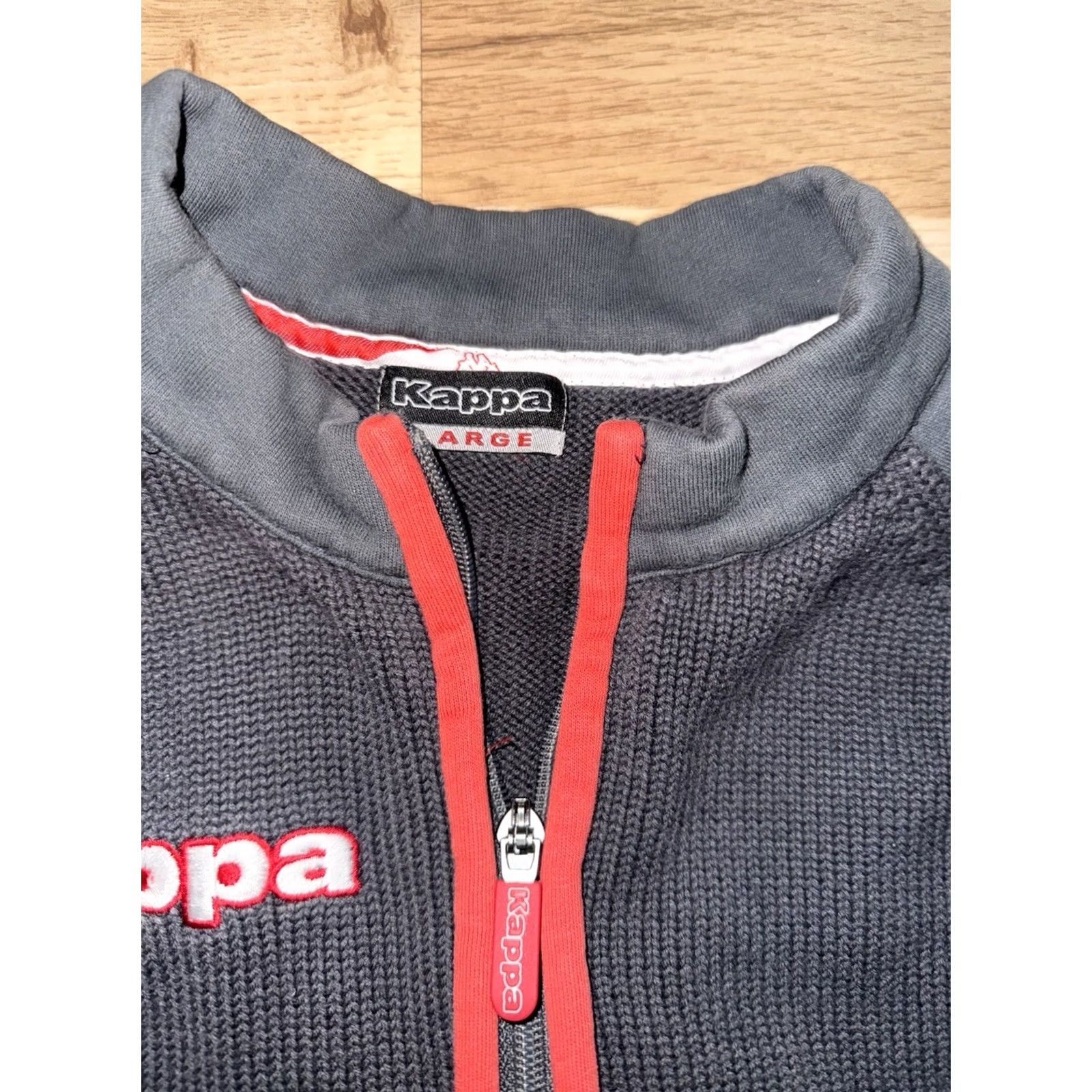 Kappa Y2K Kappa Mens Track Jacket Red/Black Full Zip L Regular Casual Travel Zipper Logo Size US L / EU 52-54 / 3 - 2 Thumbnail