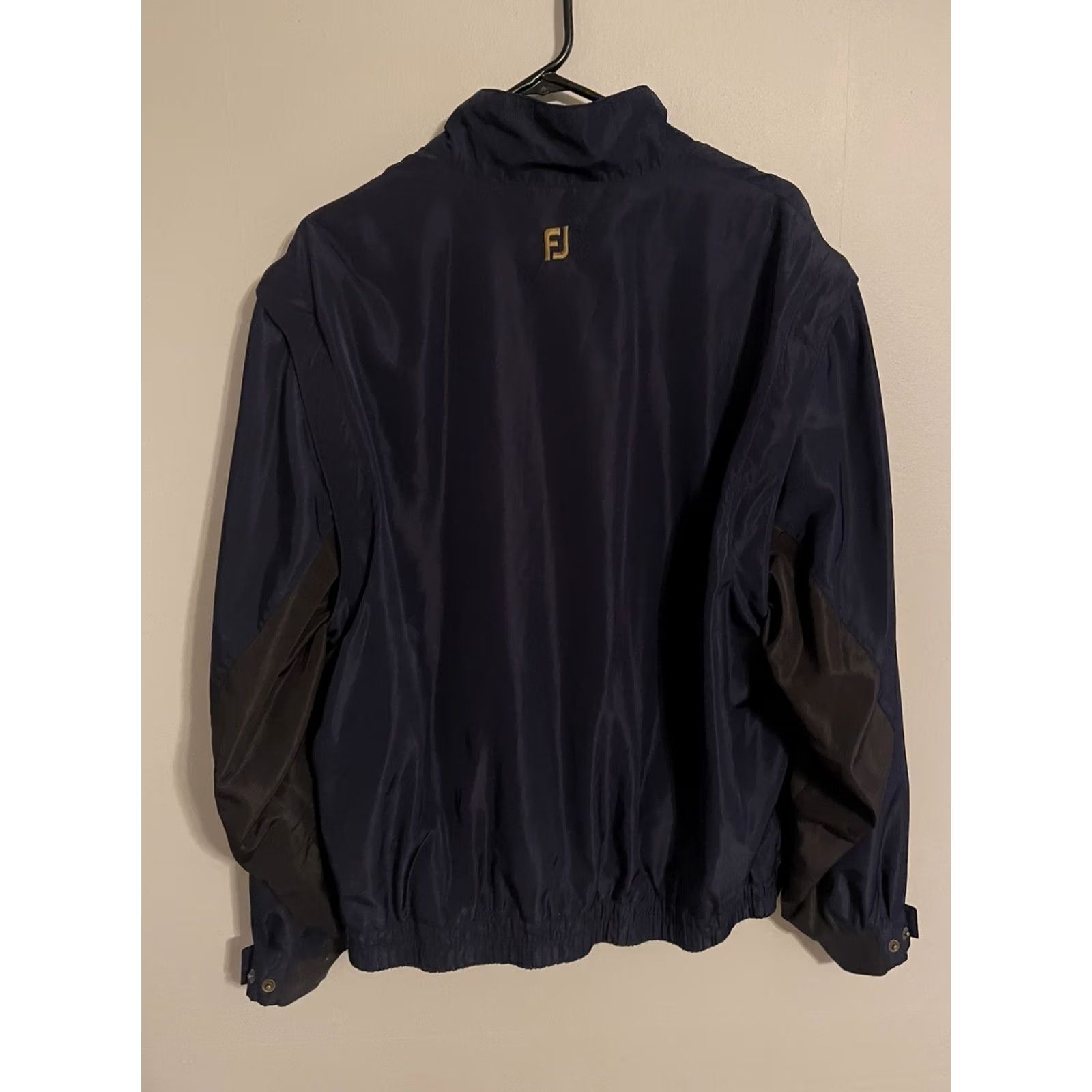 Footjoy FootJoy DryJoys FJ Windbreaker Rain Jacket Zip Off Sleeves Navy Men's Large Golf Size US L / EU 52-54 / 3 - 4 Thumbnail