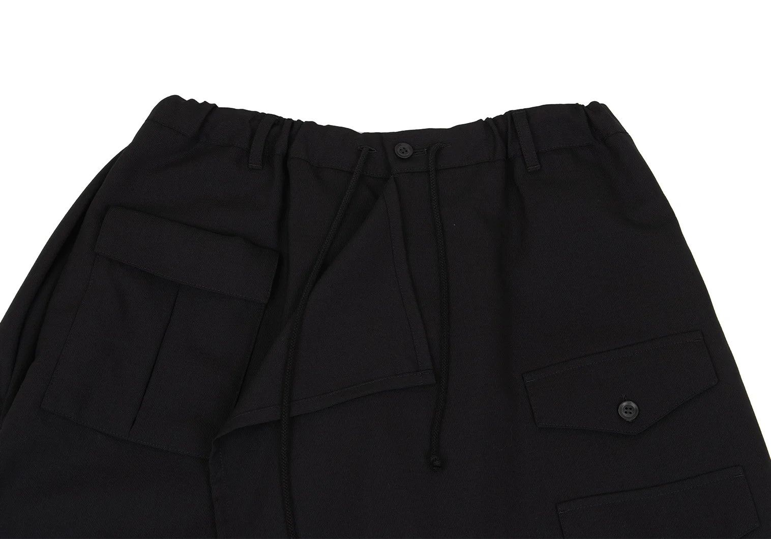 Yohji Yamamoto Yohji Yamamoto Wool Flap Pocket Wrap Pants Black Size US 30 / EU 46 - 3 Thumbnail