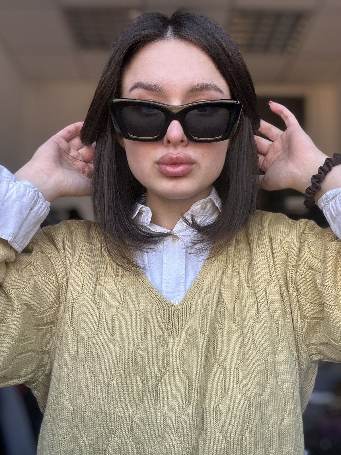 Prada RRP 517$ Crazy Prada Logo WOMENS SUNGLASSES PR 13ZS Size ONE SIZE - 3 Thumbnail