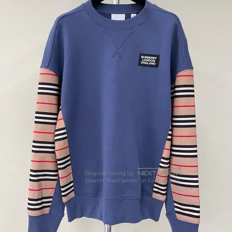 Burberry Burberry Color Block Cotton Sweatshirt for Men. Size US M / EU 48-50 / 2 - 1 Thumbnail