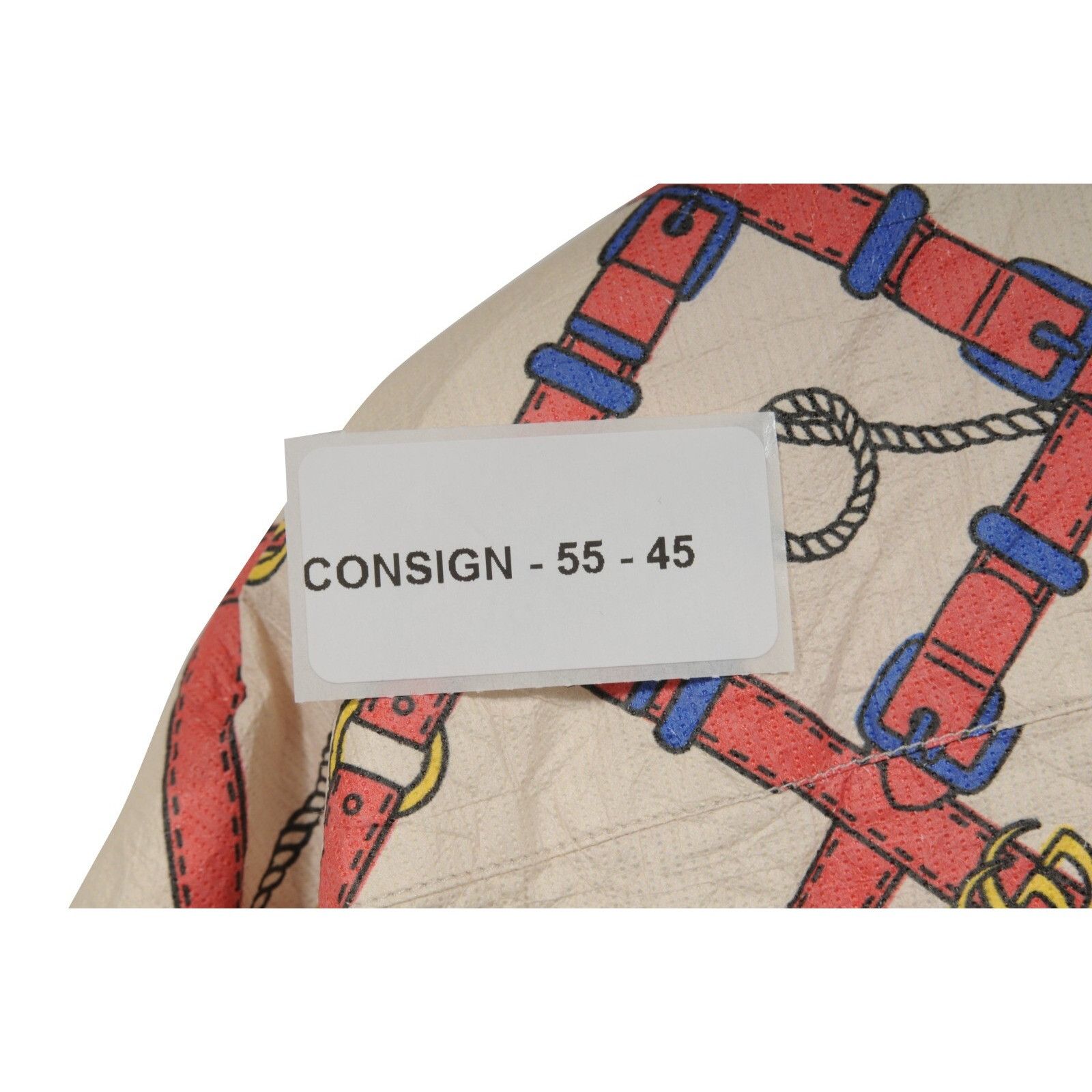 Gucci Red Tan Wrinkled Paper Belts Bowling Button Down Shirt SS Size US M / EU 48-50 / 2 - 8 Thumbnail