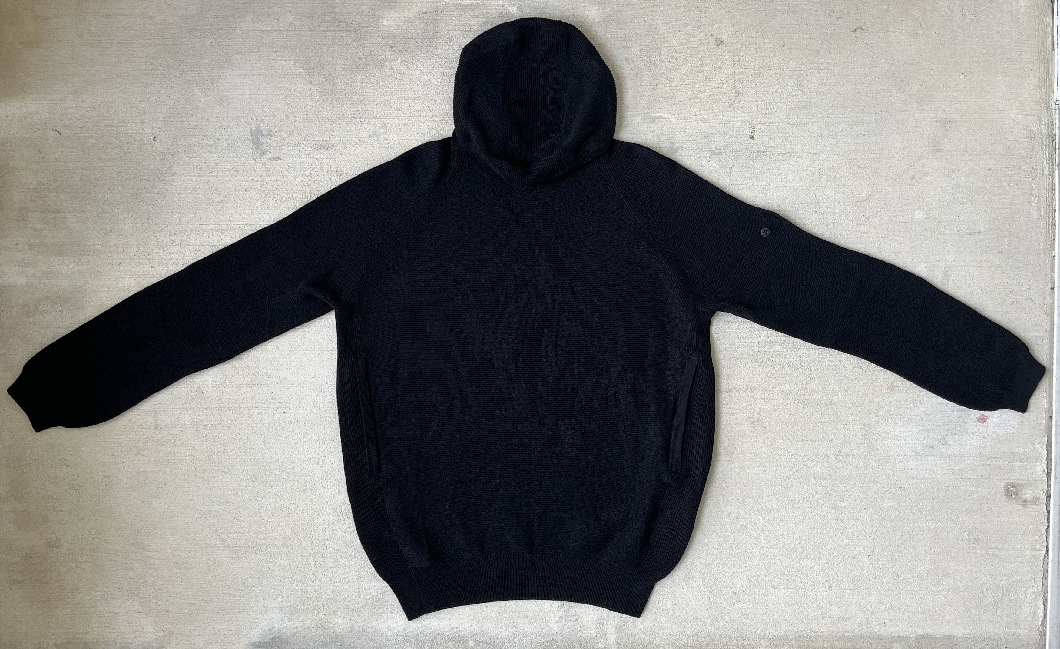 image of Stone Island Shadow Project Knit Hoodie Black Size Xxl, Men's