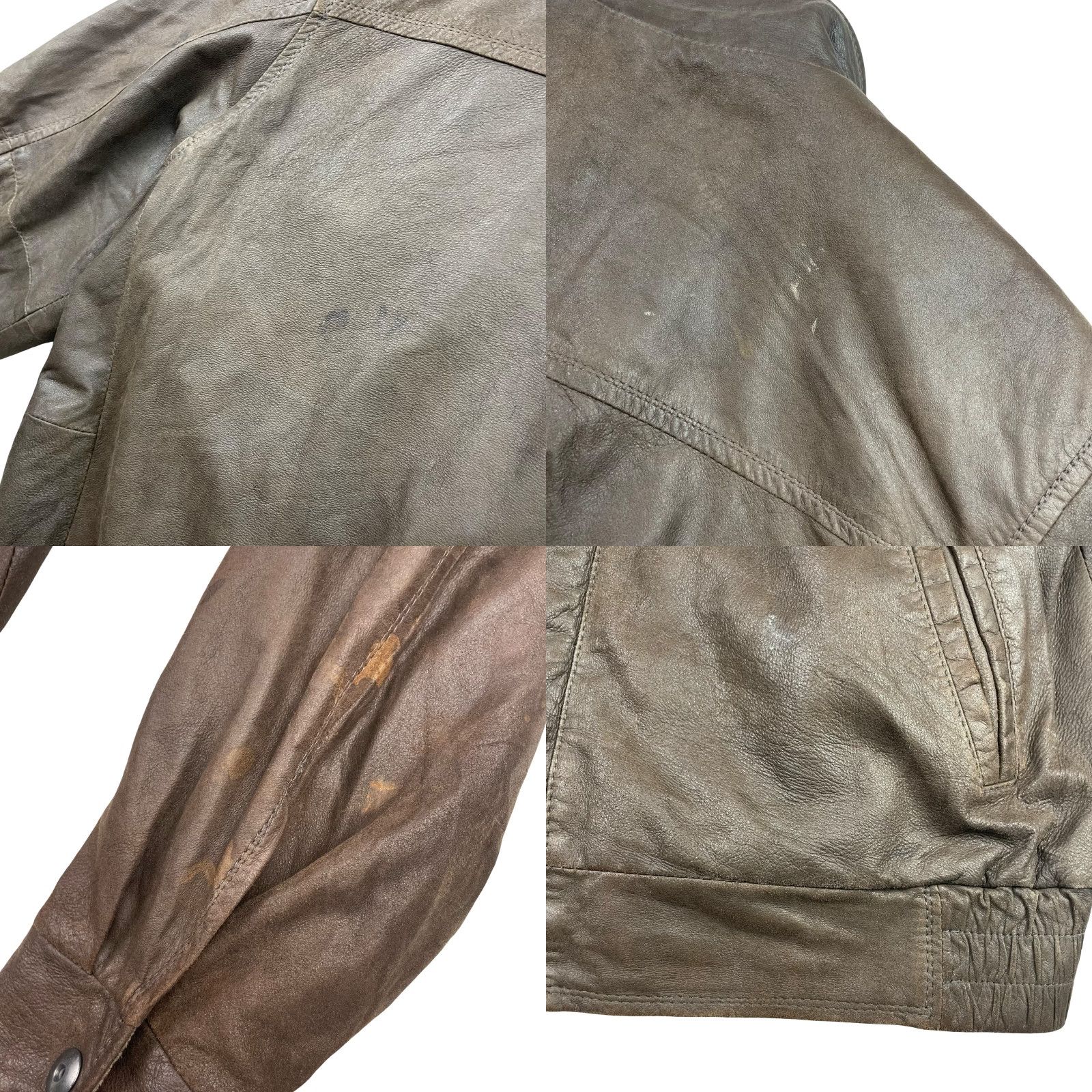 Johnston & Murphy Johnston & Murphy Men’s Bomber Jacket Leather Brown • Size 38 • Full Zip • Lined • Stand-Up Collar • Regular Fit • 100% Leather • Casual Jacket Size US XXS / EU 40 - 8 Thumbnail