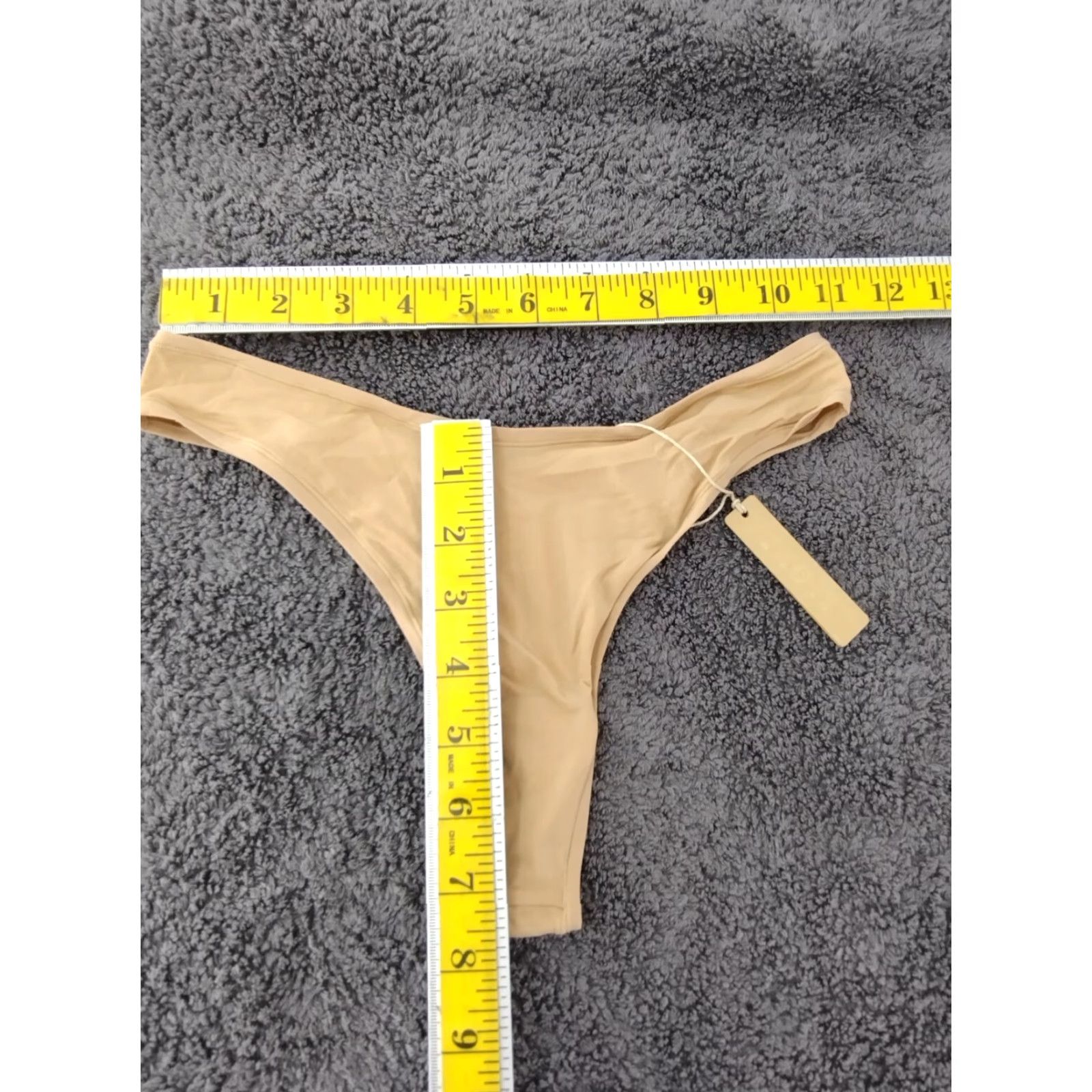 SKIMS SKIMS Dipped Thong Panties XL Ochre Women's Panties Size 40" / US 18 - 4 Thumbnail