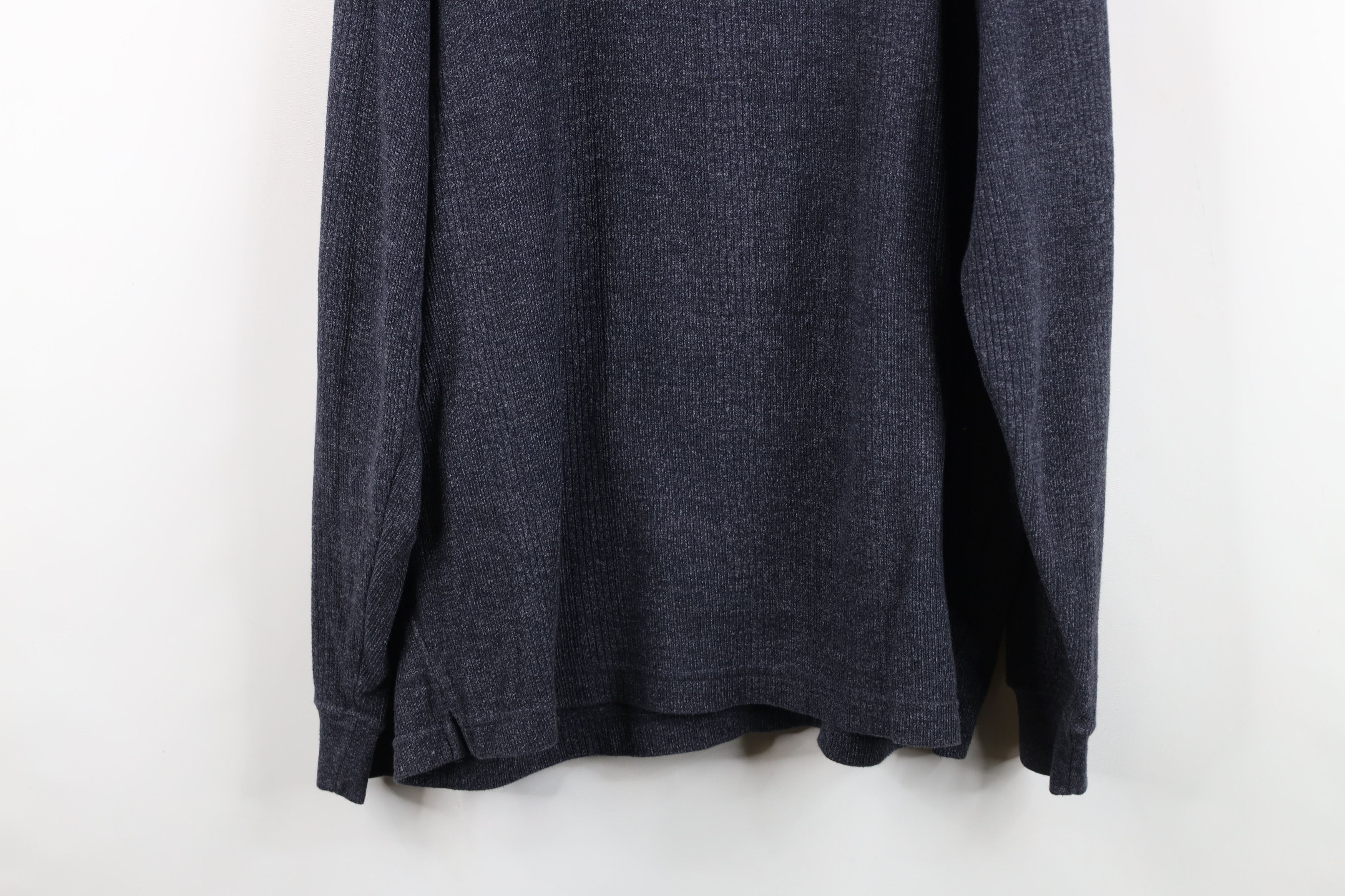 Vintage Vintage 90s Streetwear Heavyweight Knit Henley T-Shirt Size US L / EU 52-54 / 3 - 9 Thumbnail