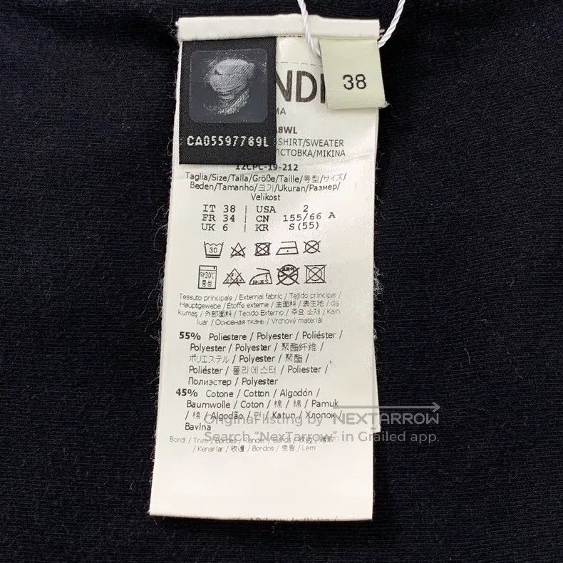 Fendi Fendi Black side logo letter zipper jacket Size XS / US 0-2 / IT 36-38 - 6 Thumbnail
