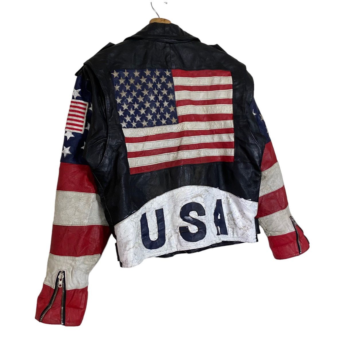 Harley Davidson × Vintage Vintage USA Flag Embroidered Patches Rockabilly Motorcycle Size M / US 6-8 / IT 42-44 - 12 Thumbnail