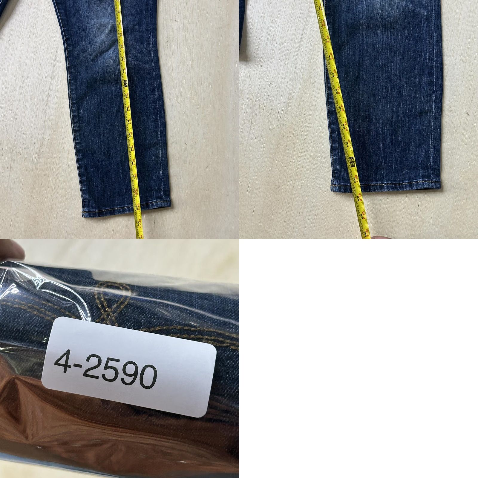 Lucky Brand Lucky Brand Womens Straight Jeans 10/30 Dark Wash Blue Denim Mid Rise Regular Size 32" / US 10 / IT 46 - 8 Thumbnail