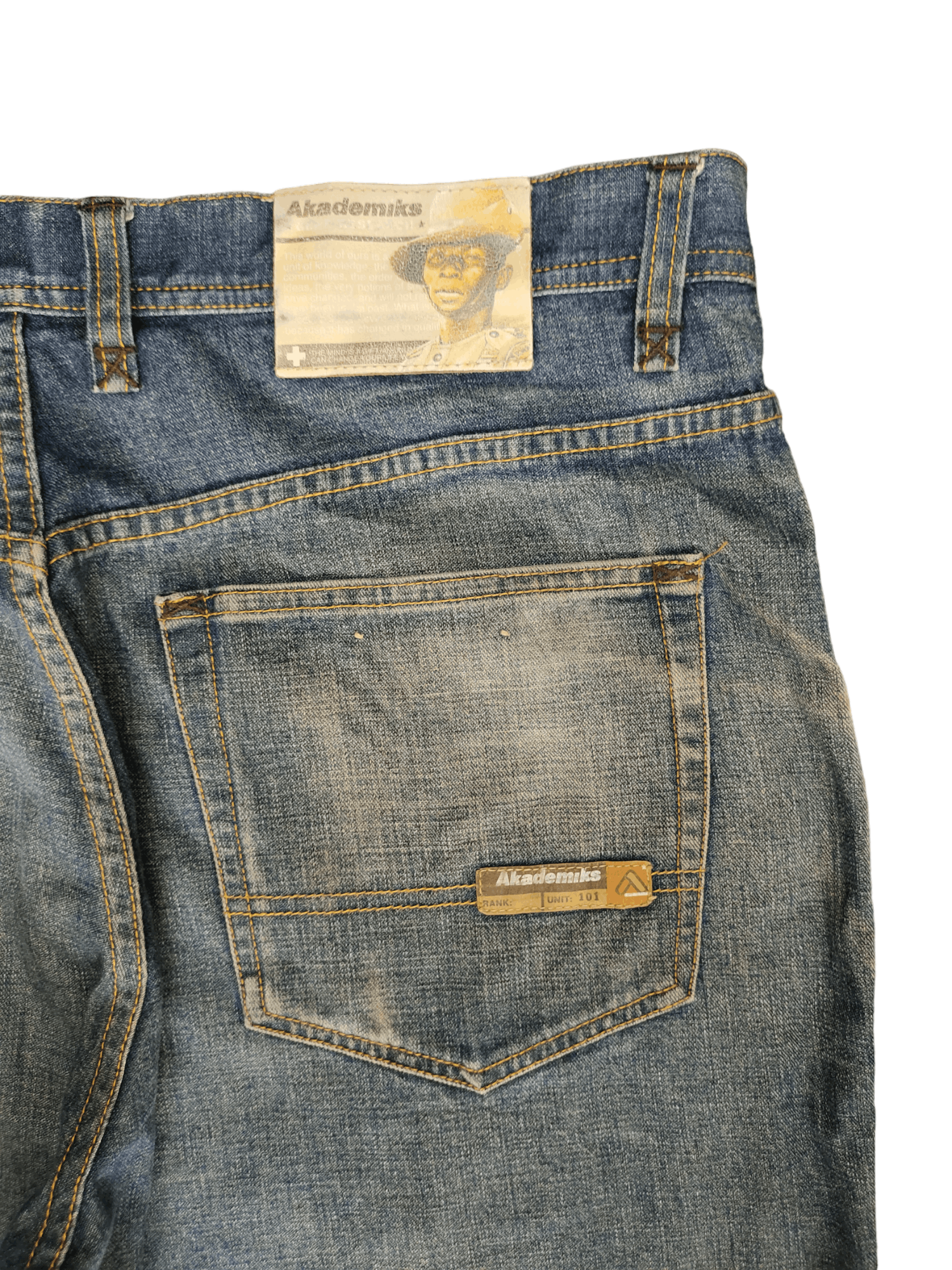 Akademiks Baggy Jeans Akademiks 'Gene Research' Printed Knee Wide Leg Size US 38 / EU 54 - 12 Thumbnail