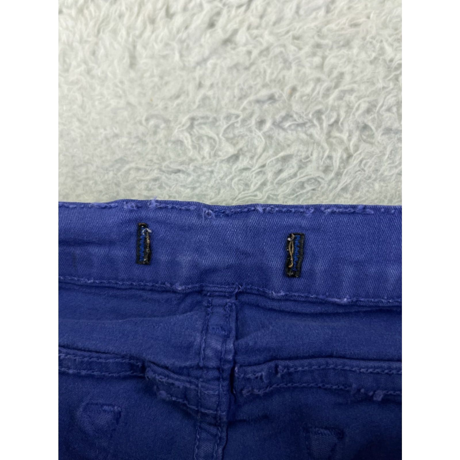 Vintage Klique B Jeans Womens 5 Purple Skinny Low Rise 25x28 Denim Size 27" / US 4 / IT 40 - 6 Thumbnail