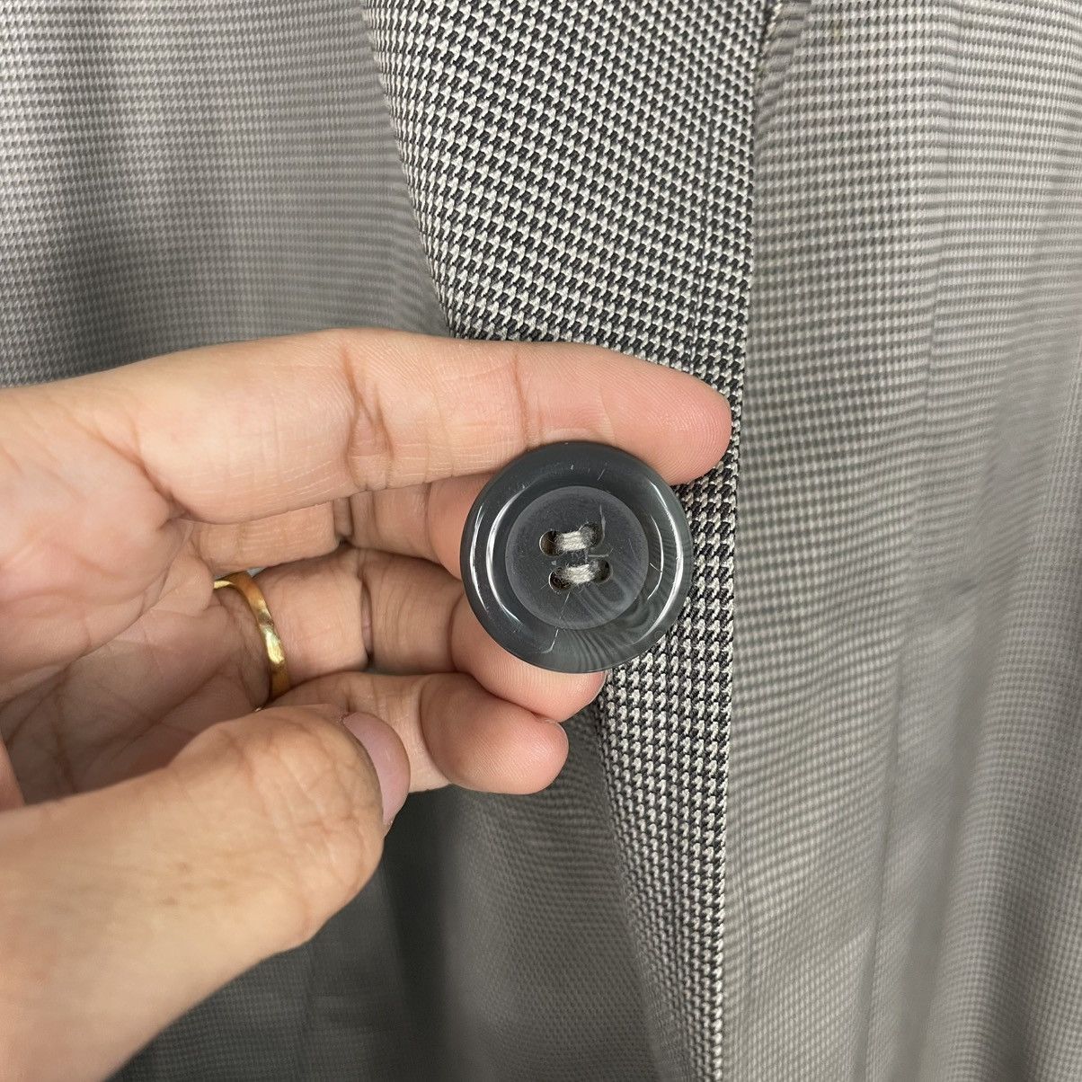 Oscar De La Renta Oscar De La Renta Houndstooth Trenchcoat Size US M / EU 48-50 / 2 - 15 Thumbnail