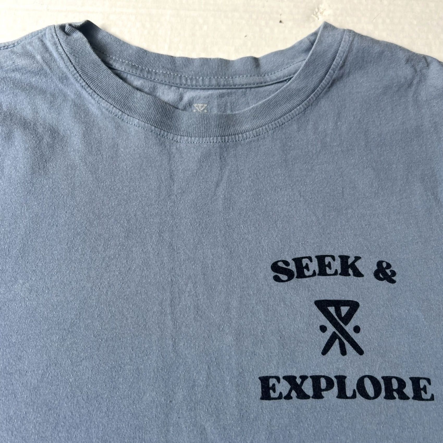 Roark Roark Surfer Shirt Medium Blue Graphic Tee Crew Neck Men Size US M / EU 48-50 / 2 - 4 Thumbnail