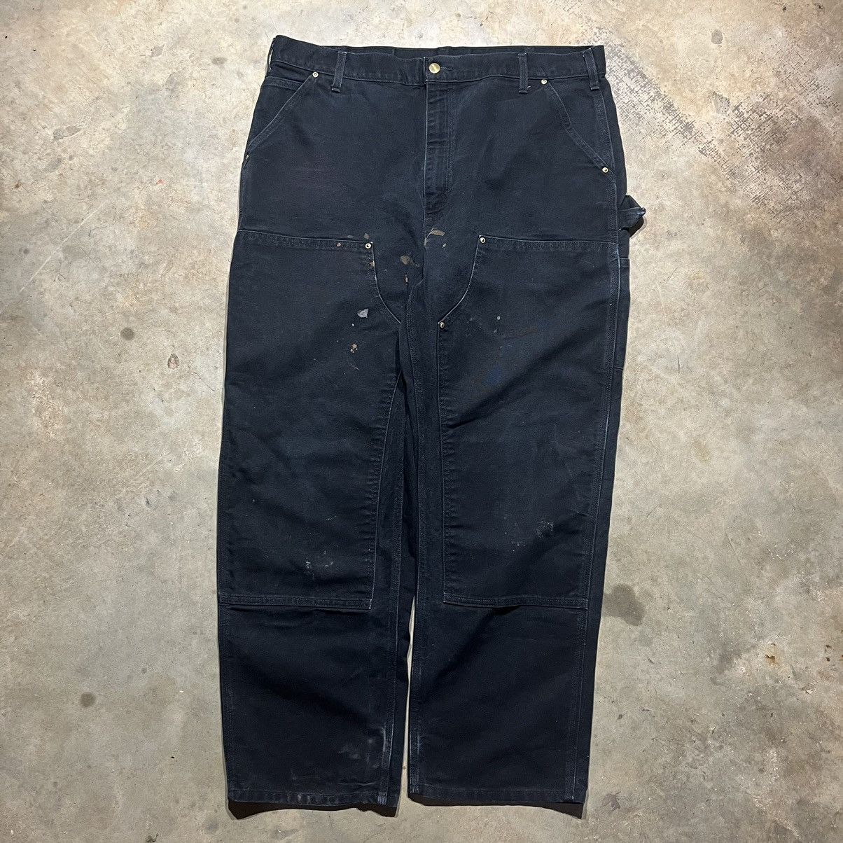 image of Vintage 90's Carhartt Black Double Knee Workwear Jeans 38X30, Men's