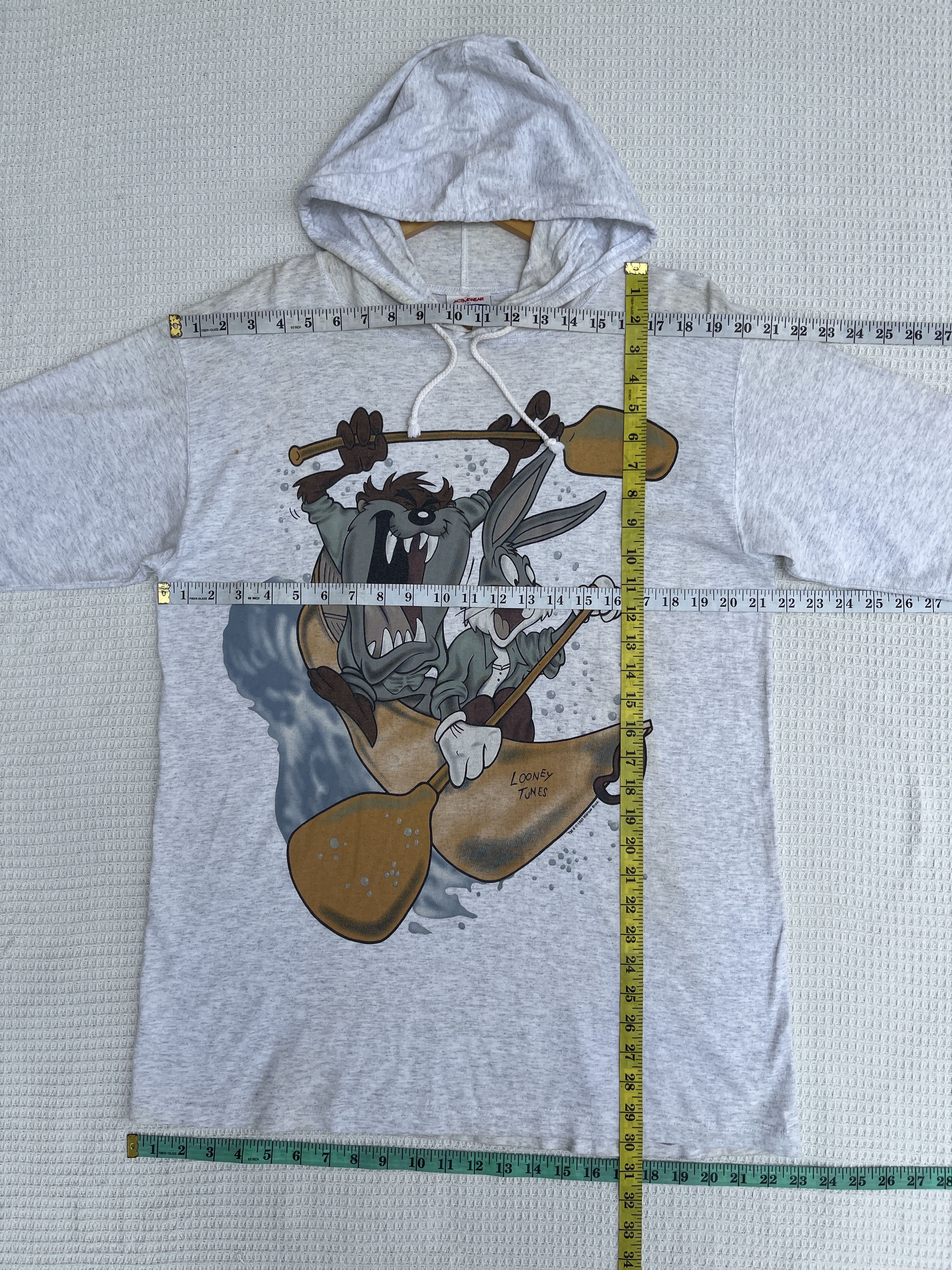 Cartoon Network Rare🔥Vintage 95’ Looney Tunes T-Shirt With Hoodie Size US M / EU 48-50 / 2 - 11 Thumbnail