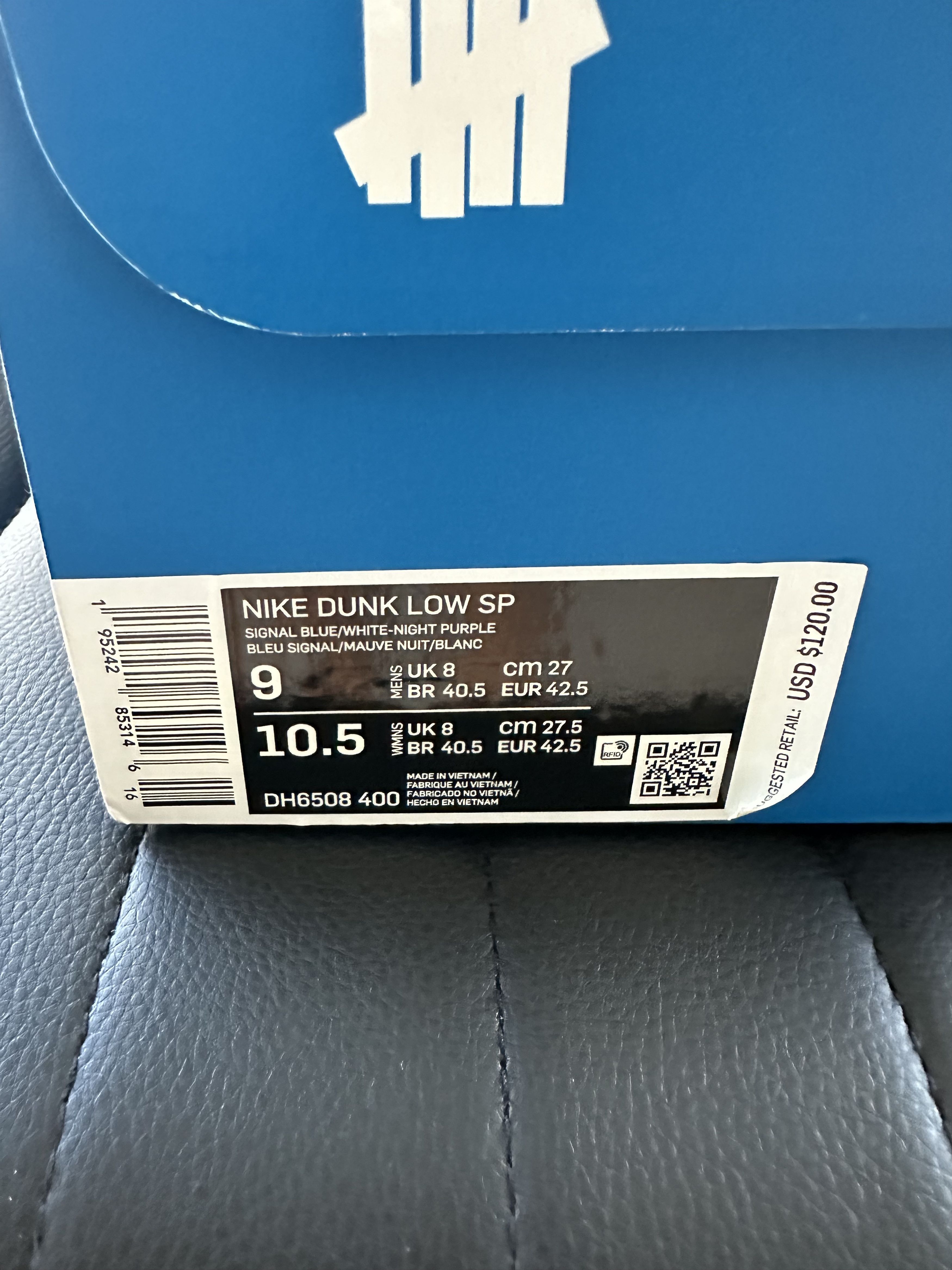 Nike × Undefeated PRE OWNED NIKE DUNK LOW SP UNDEFEATED 5 ON IT DUNK VS AF1 Size US 9 / EU 42 - 5 Thumbnail